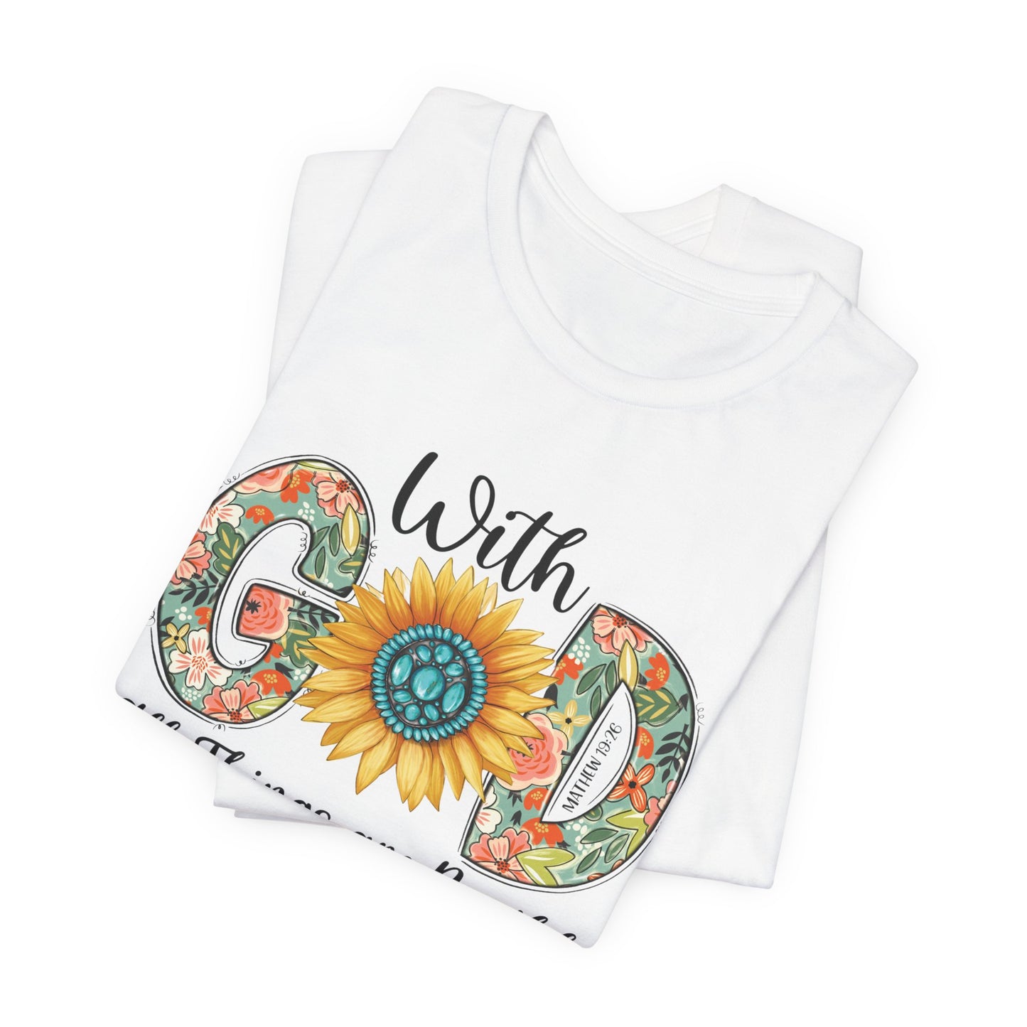 WITH GOD ALL THINGS ARE POSSIBLE Unisex Puerto Rico Shirt 4everBoricua™️