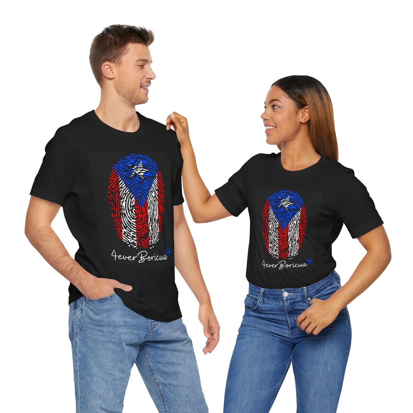 PUERTO RICAN FLAG FINGERPRINT Unisex Boricua Shirt 4everBoricua™️