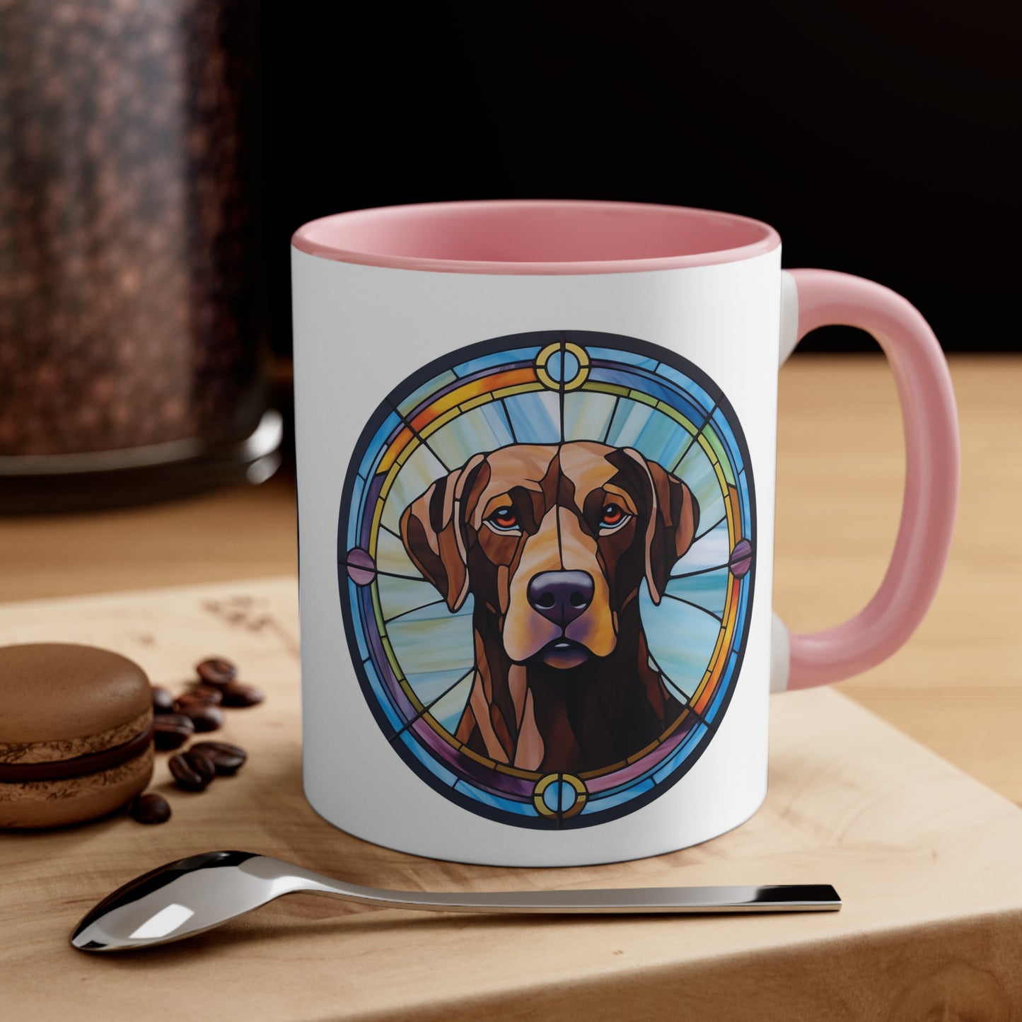 LABRADOR RETRIEVER MUG - Dog Breeds Mugs - Red, Black, Pink, Blue and Navy - Free Shipping