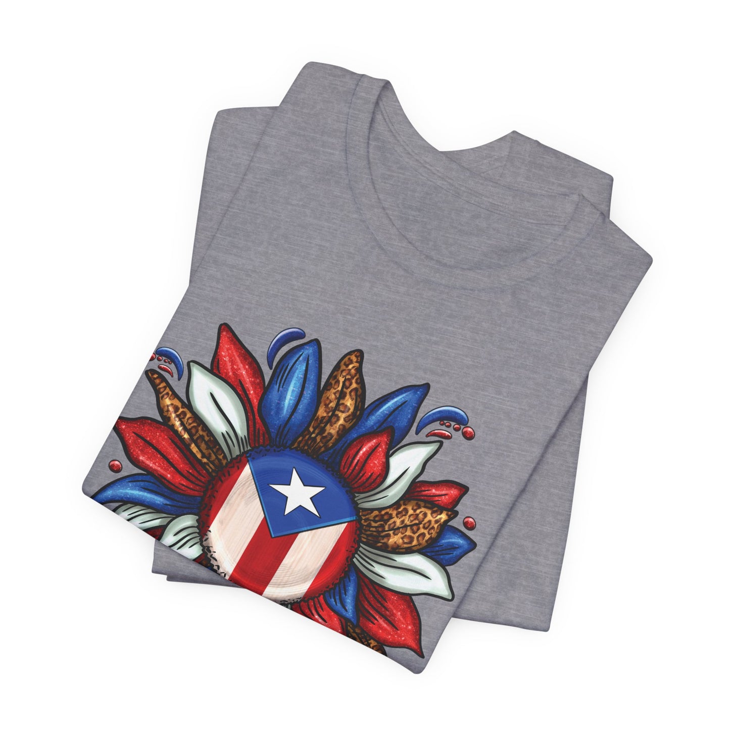 PUERTO RICAN BLOOMING FLAG Unisex Puerto Rico Boricua Shirt 4everBoricua™️