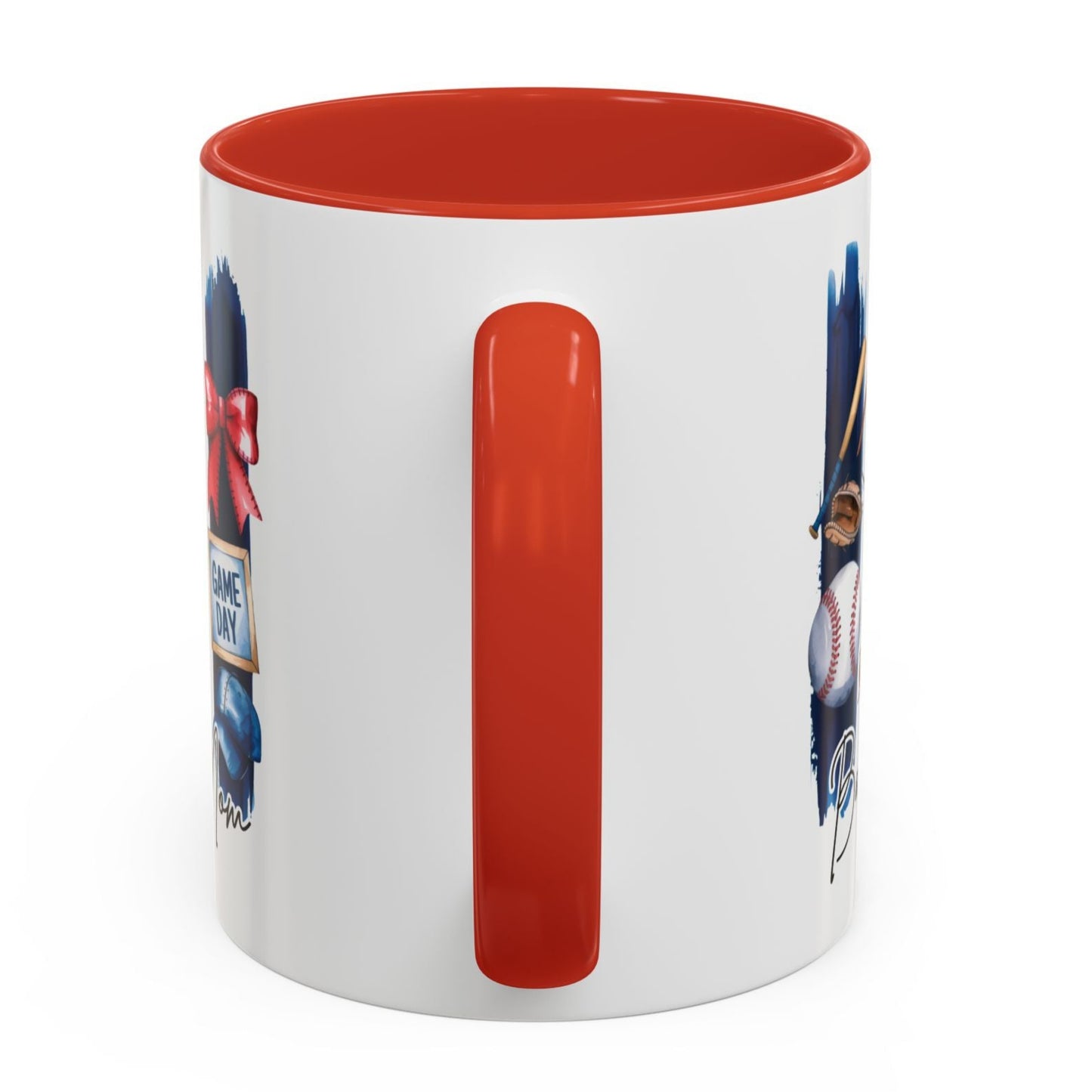Taza Cup Coffee Mug Baseball Mom