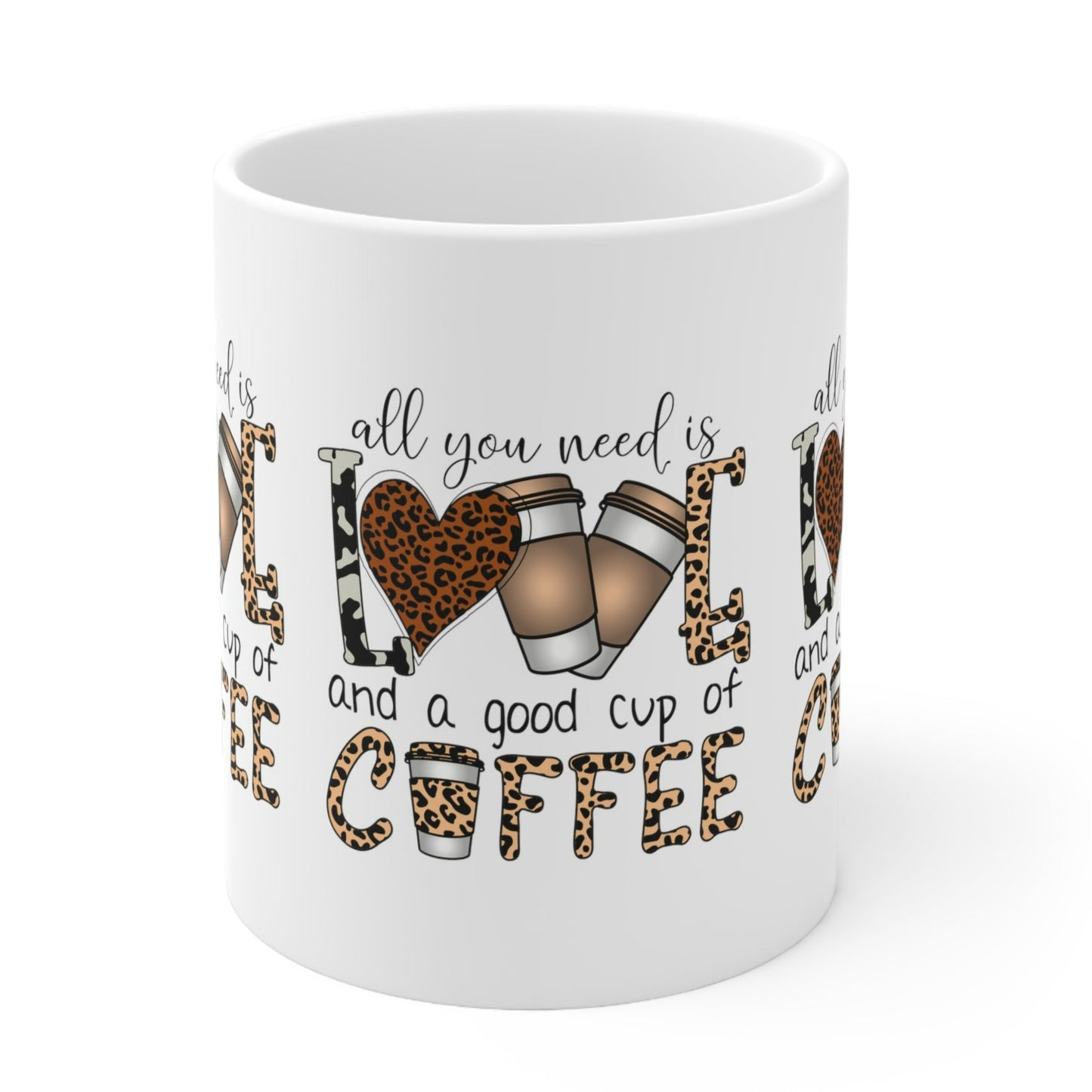 "All you Need is Love and a Good Cup of Coffee" Mug - Mugscity23™️ Free Shipping