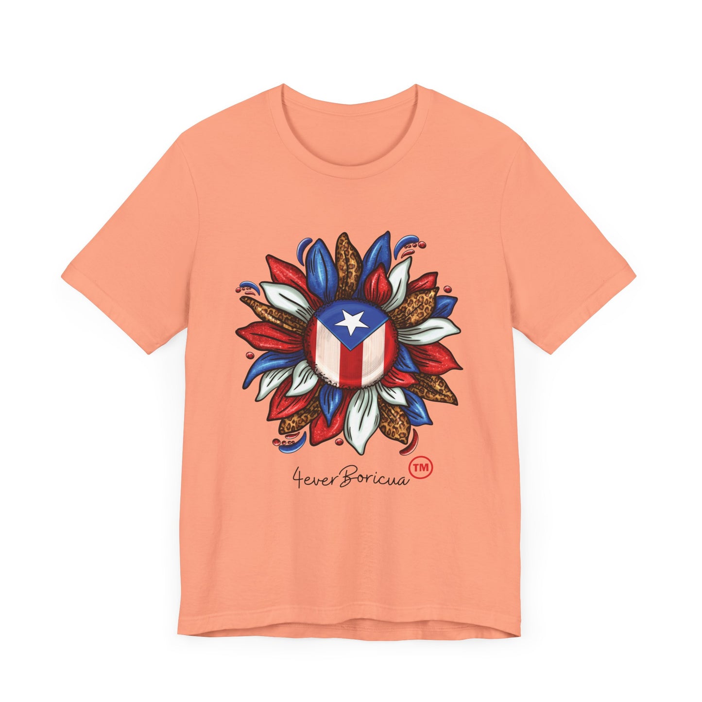 PUERTO RICAN BLOOMING FLAG Sunset Unisex Puerto Rico Boricua Shirt 4everBoricua™️