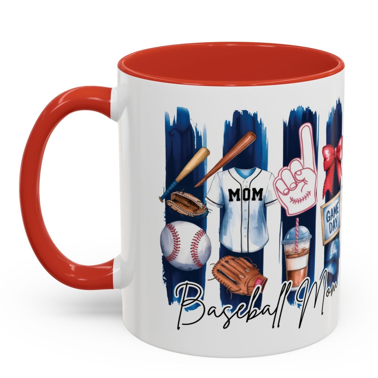 Taza Cup Coffee Mug Baseball Mom