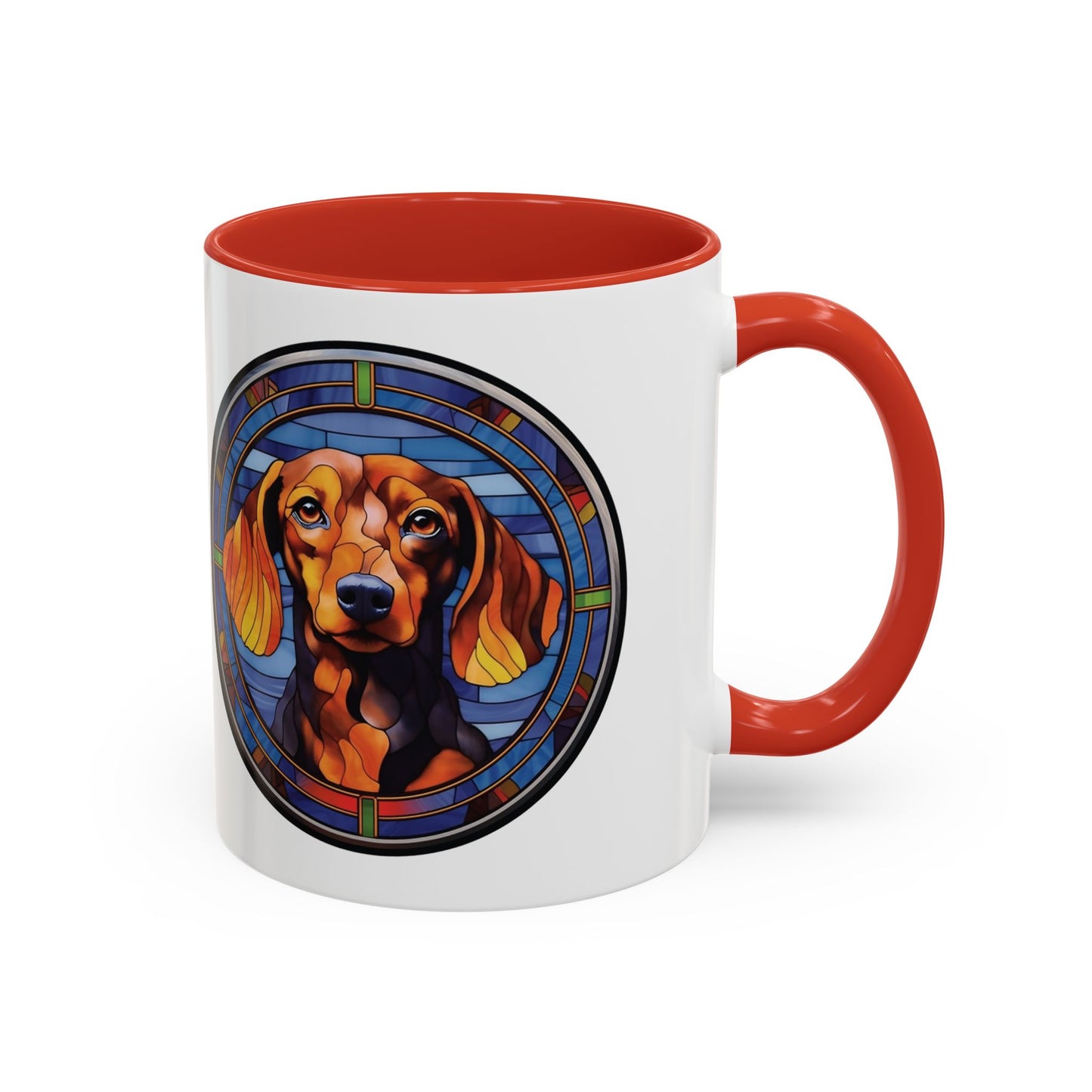 DACHSHUND MUG - Dog Breeds Mugs - Red, Pink, Blue, Navy and Black Accents - MUGSCITY - Free Shipping
