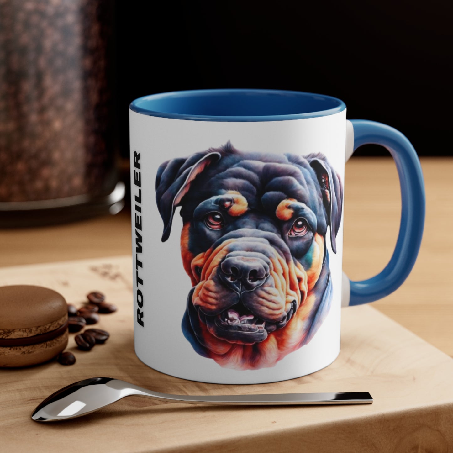 ROTTWEILER MUG - Dog Breeds Mugs - Red, Blue, Black and Navy - MUGSCITY - Free Shipping