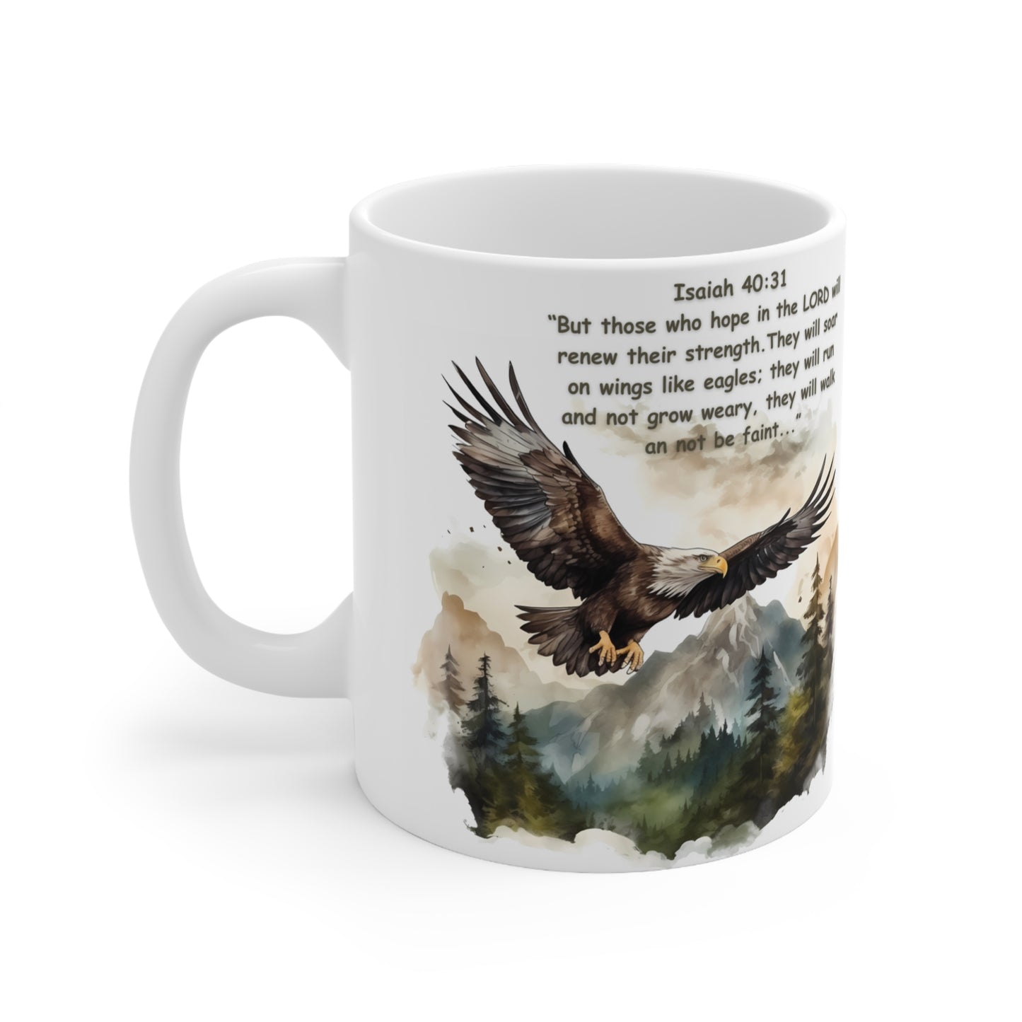 ISAIAH 40:31 MUG - NEW STRENGTHS - MUGSCITY - Free Shipping