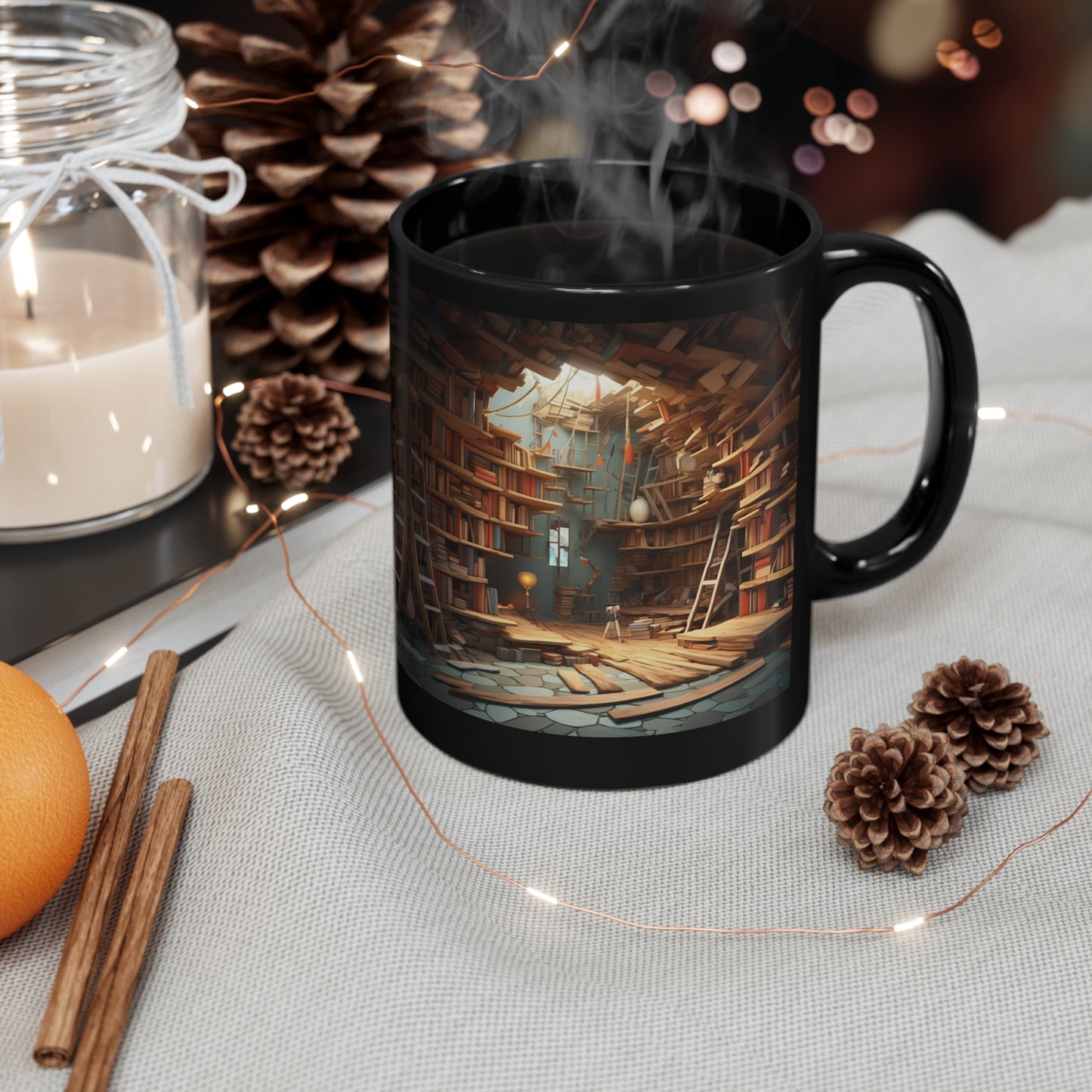 AMAZING LIBRARIES 3D MUGS #4 - MUGSCITY - Free Shipping