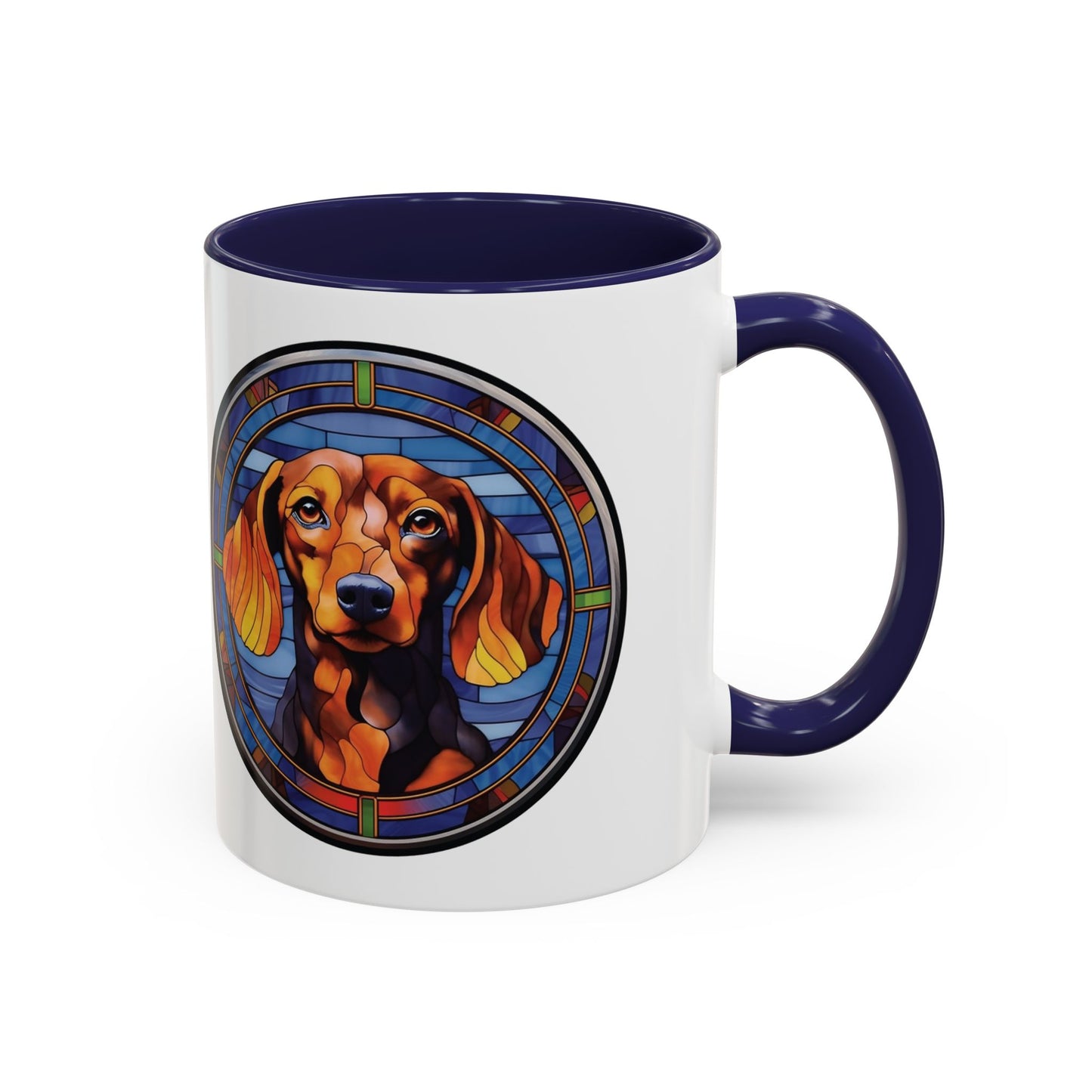 DACHSHUND MUG - Dog Breeds Mugs - Red, Pink, Blue, Navy and Black Accents - MUGSCITY - Free Shipping