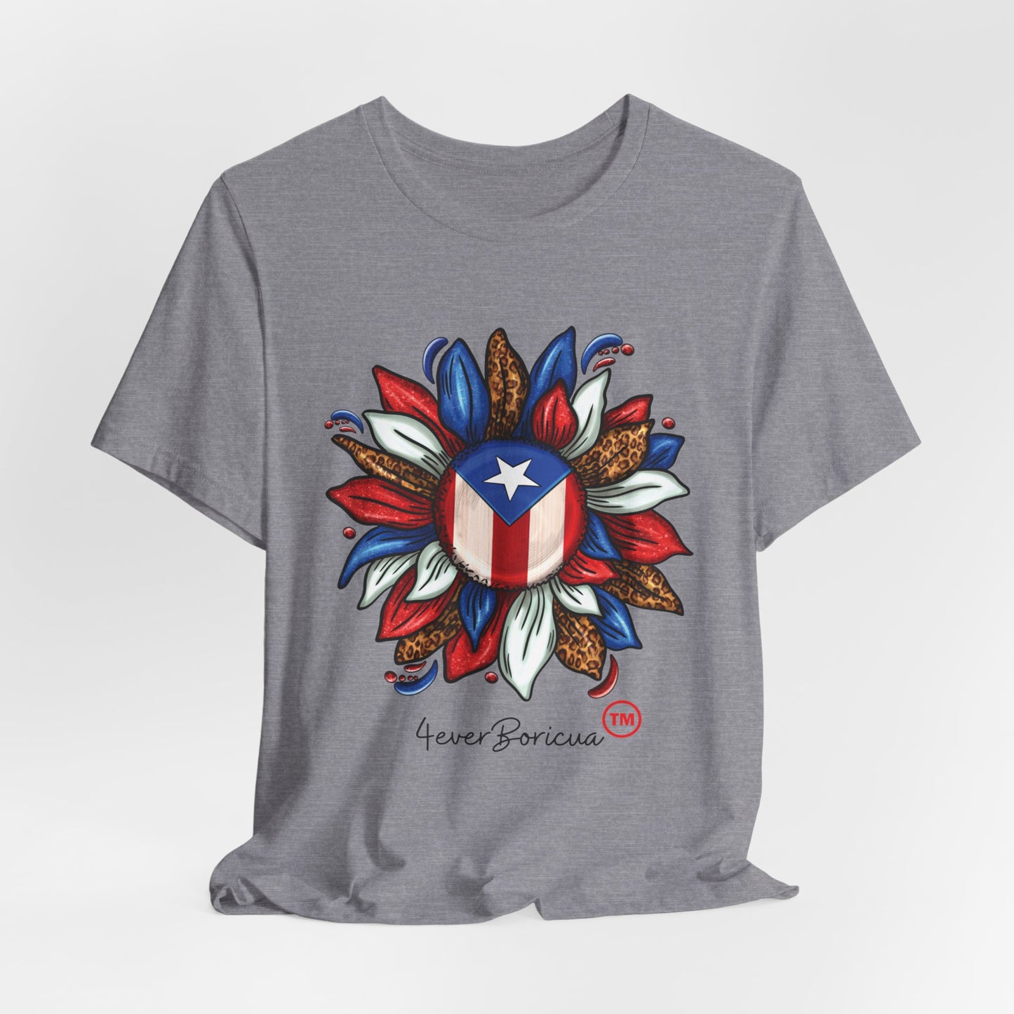 PUERTO RICAN BLOOMING FLAG Unisex Puerto Rico Boricua Shirt 4everBoricua™️