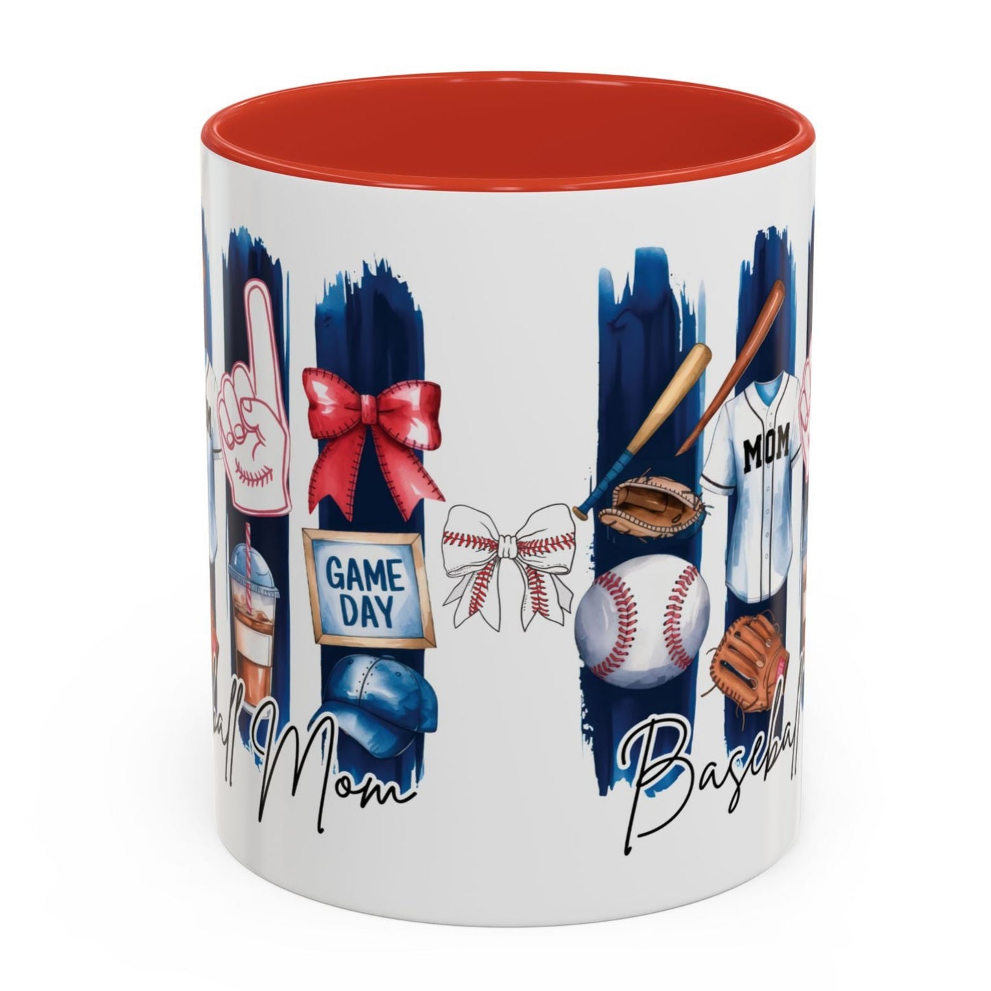 Taza Cup Coffee Mug Baseball Mom