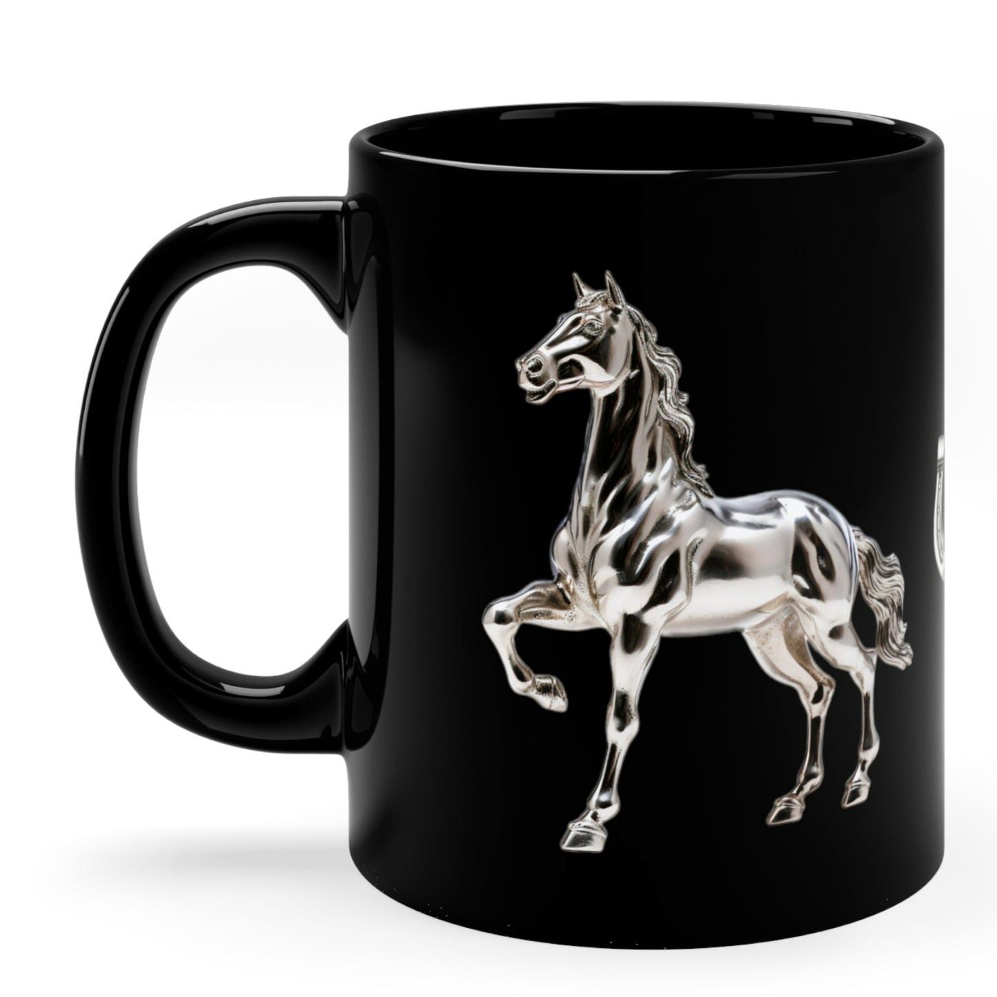 SILVER HORSE MUG, Horse Mugs, Horse Coffee Mugs, 3D, 3D Horse, Horse Lovers Gifts, Paso Fino Horse