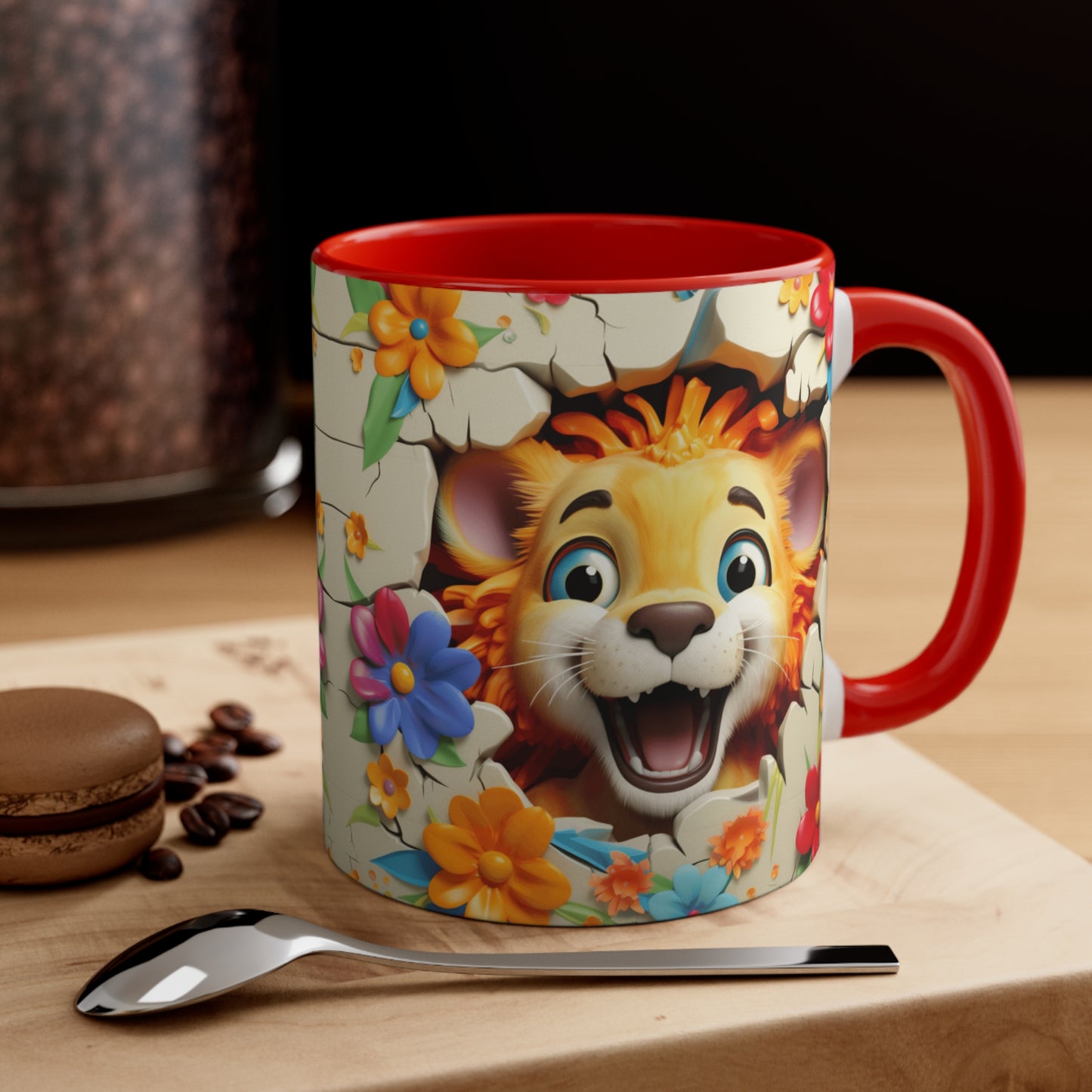 LION MUG - CHILDREN COLLECTION - MUGSCITY - Free Shipping