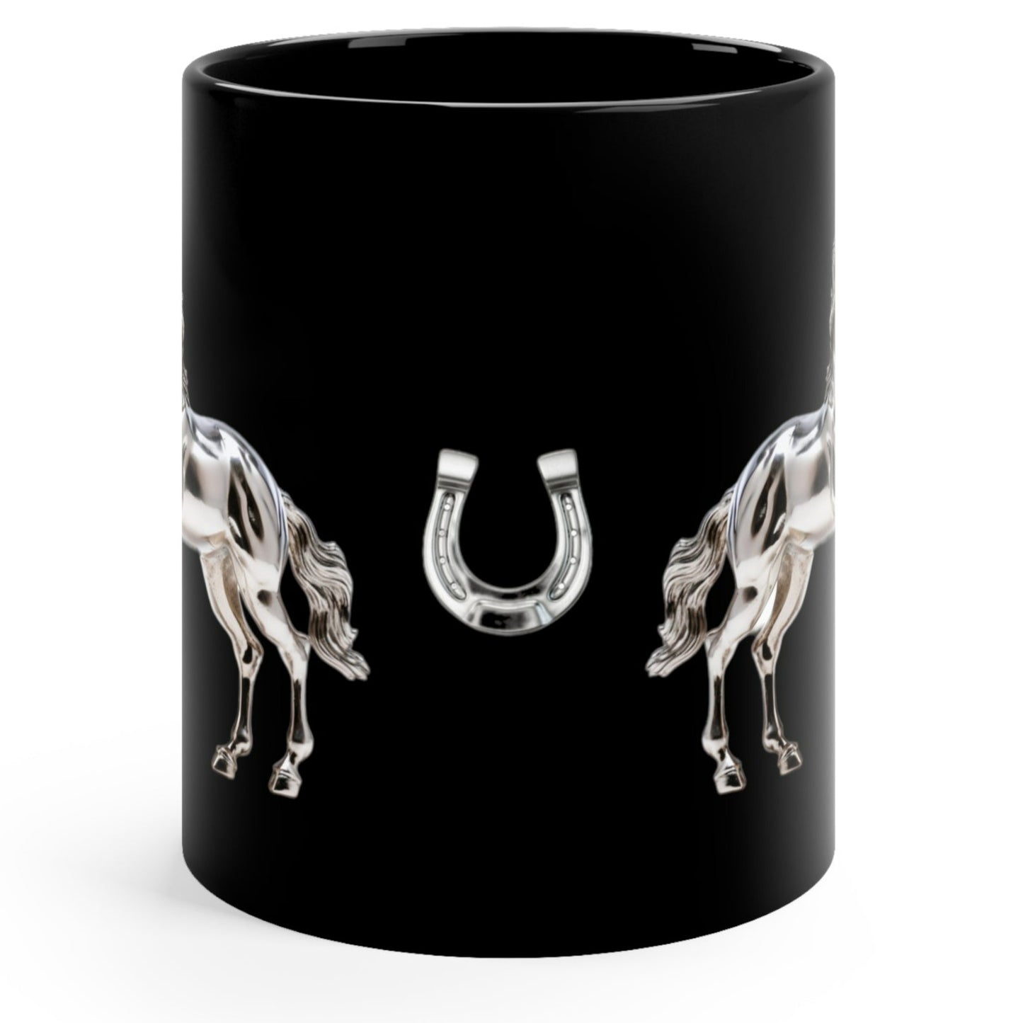 SILVER HORSE MUG, Horse Mugs, Horse Coffee Mugs, 3D, 3D Horse, Horse Lovers Gifts, Paso Fino Horse