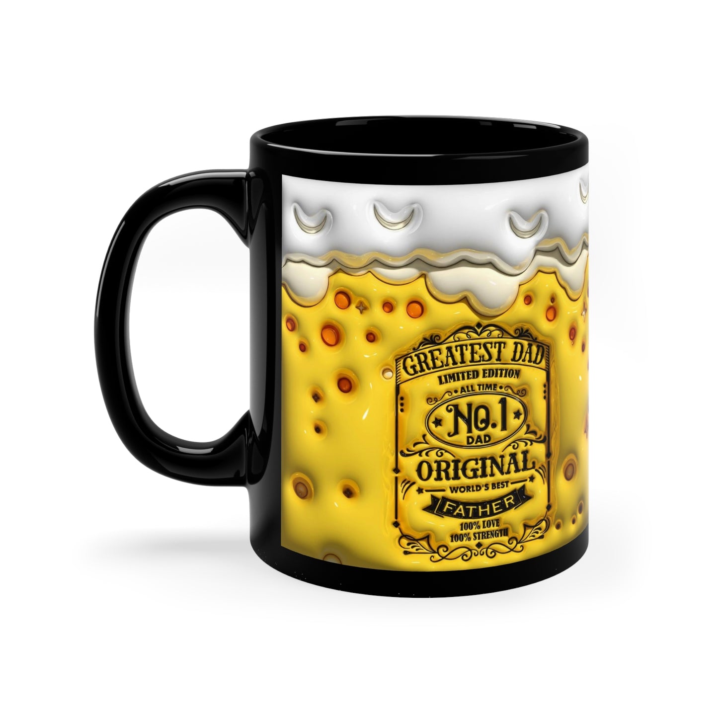 GREATEST DAD 3D MUG - BLACK - MUGSCITY - Free Shipping