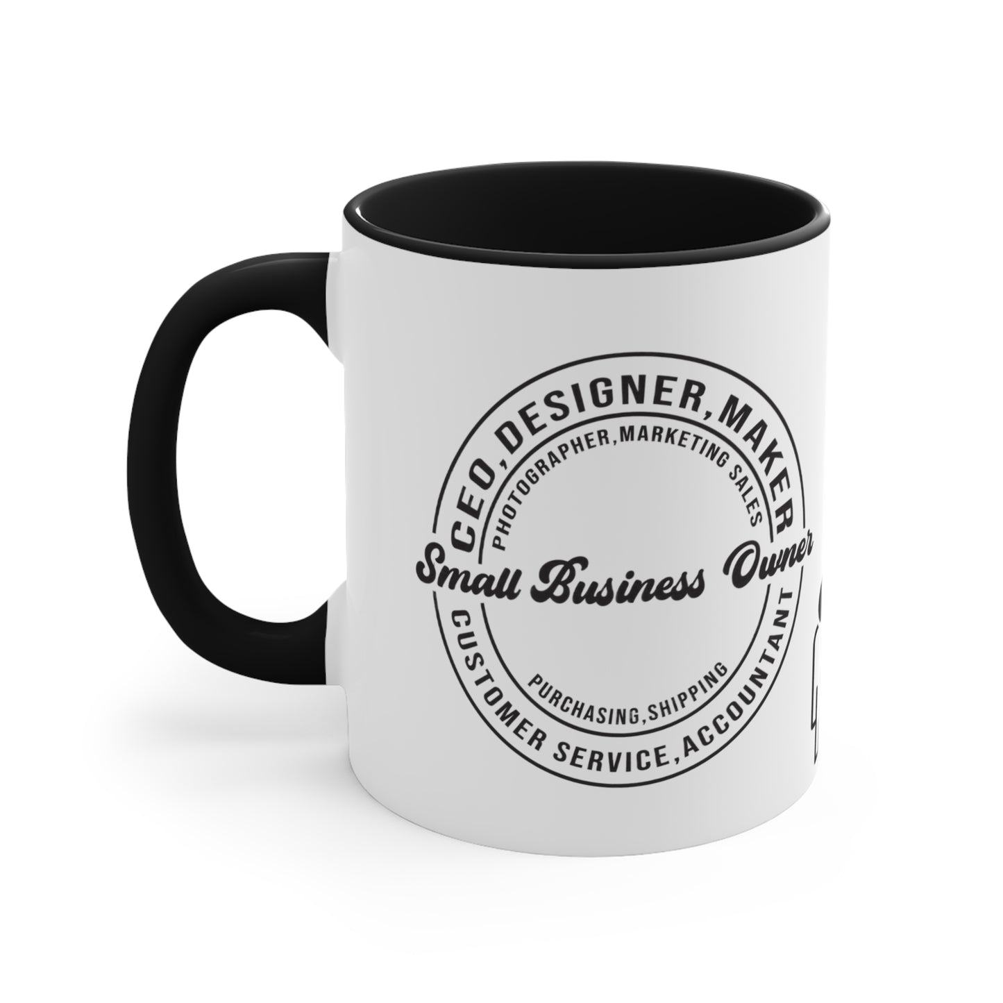 SMALL BUSINESS OWNER MUG - MUGSCITY - Available in Red, Black, Blue, Navy and Pink - Free Shipping