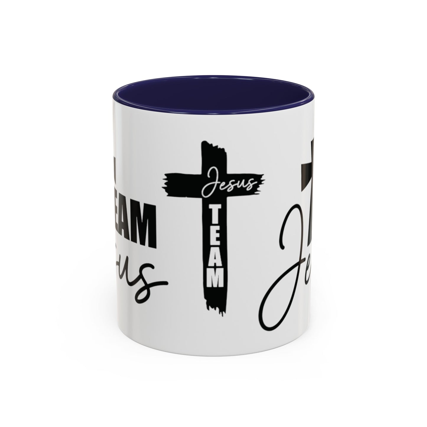 TEAM JESUS Mug 11oz. Coffee Cup - Black, Red, Pink, Light Blue and Navy