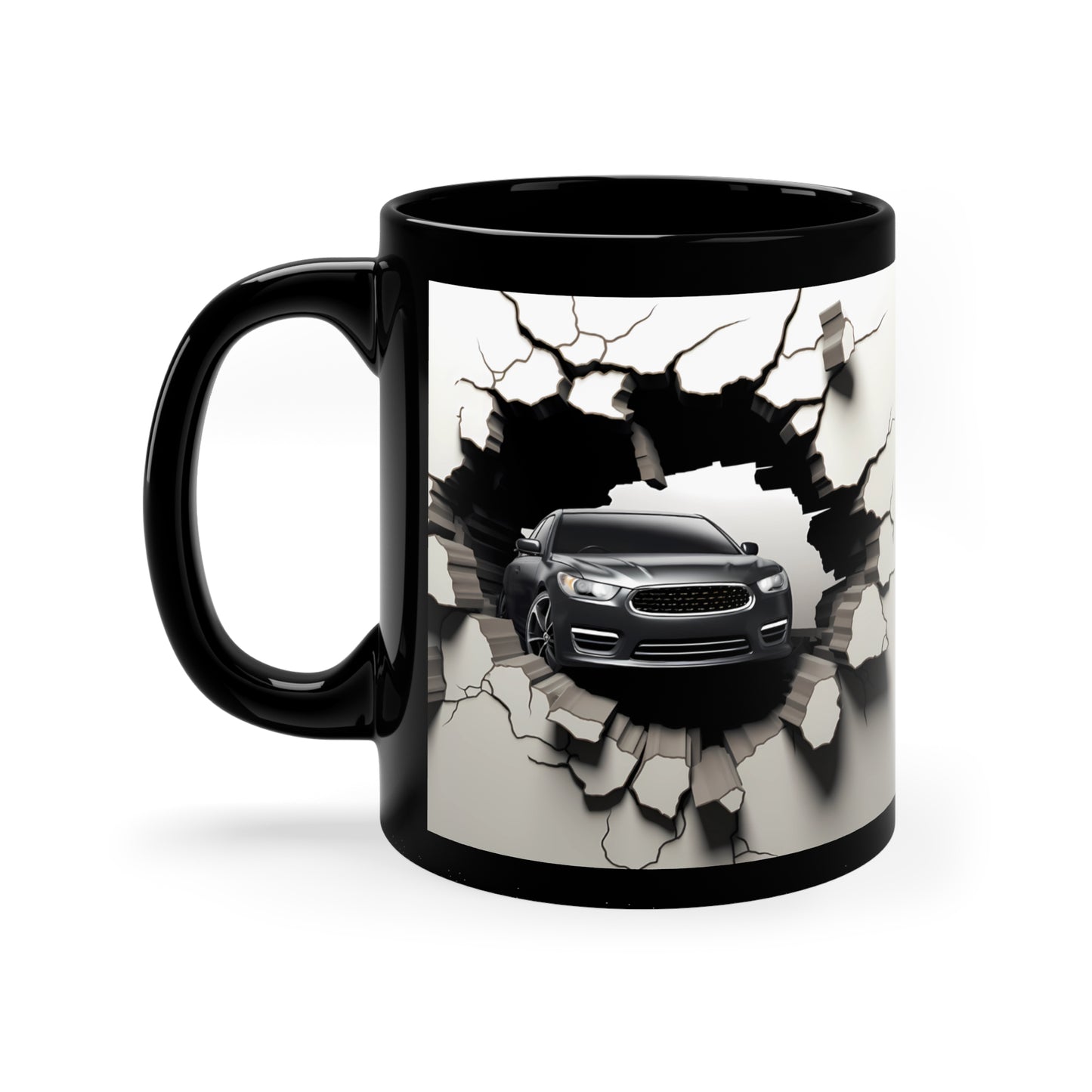 3D CAR IN A HOLE Mug - MUGSCITY - Free Shipping