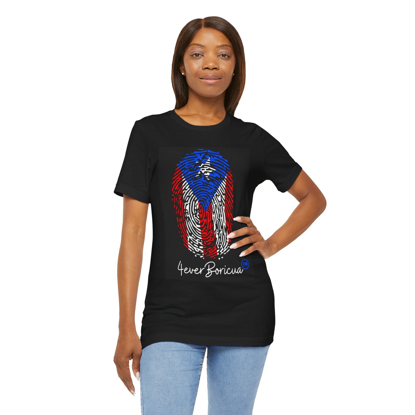 PUERTO RICAN FLAG FINGERPRINT Unisex Boricua Shirt 4everBoricua™️