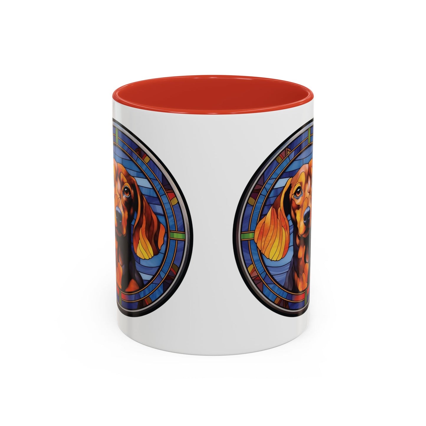 DACHSHUND MUG - Dog Breeds Mugs - Red, Pink, Blue, Navy and Black Accents - MUGSCITY - Free Shipping