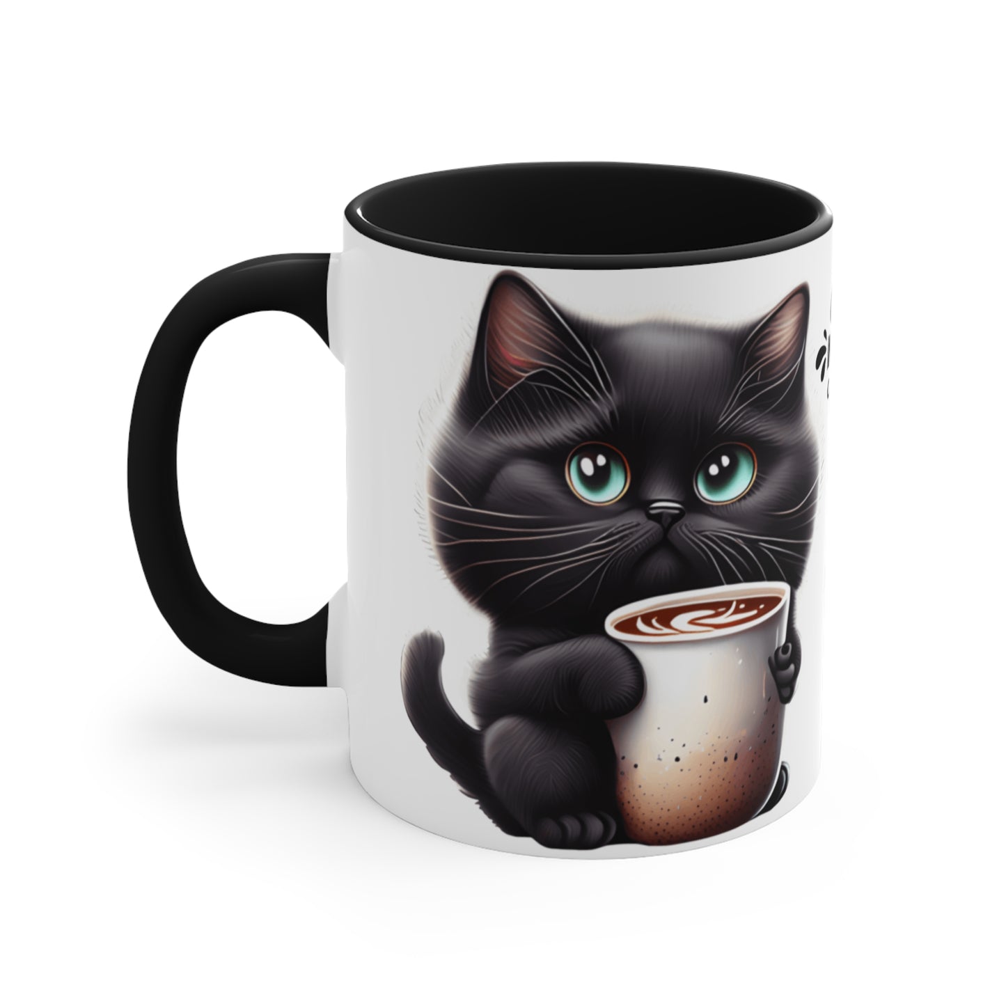 COFFEE AND PURR MUG - BLACK CAT LOVER GIFT | MUGSCITY 23