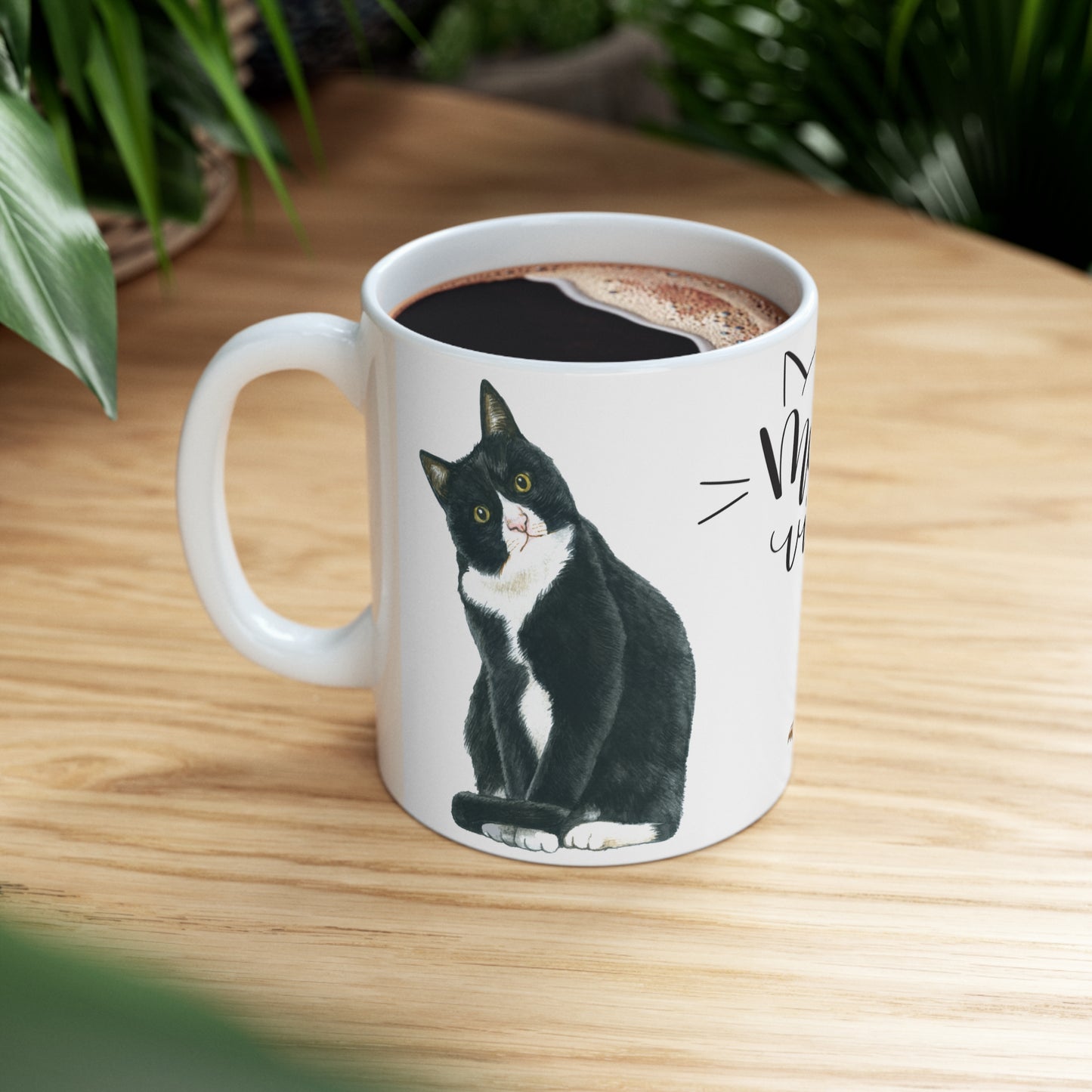 CAT MEOW VIBES MUG - MUGSCITY - Free Shipping