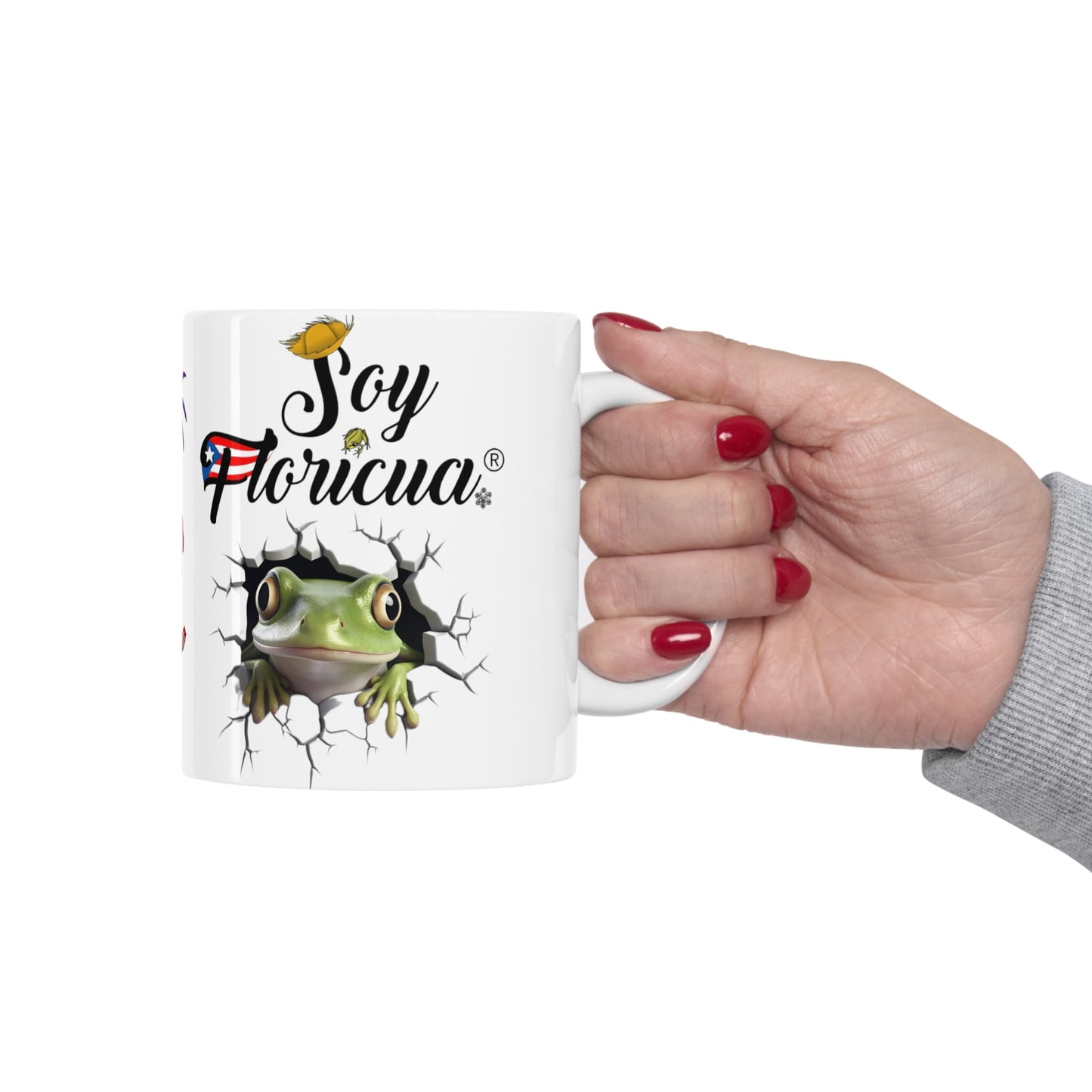 SOY FLORICUA REGISTERED MARK COQUI MUG - 3D MUGS - MUGSCITY - Free Shipping