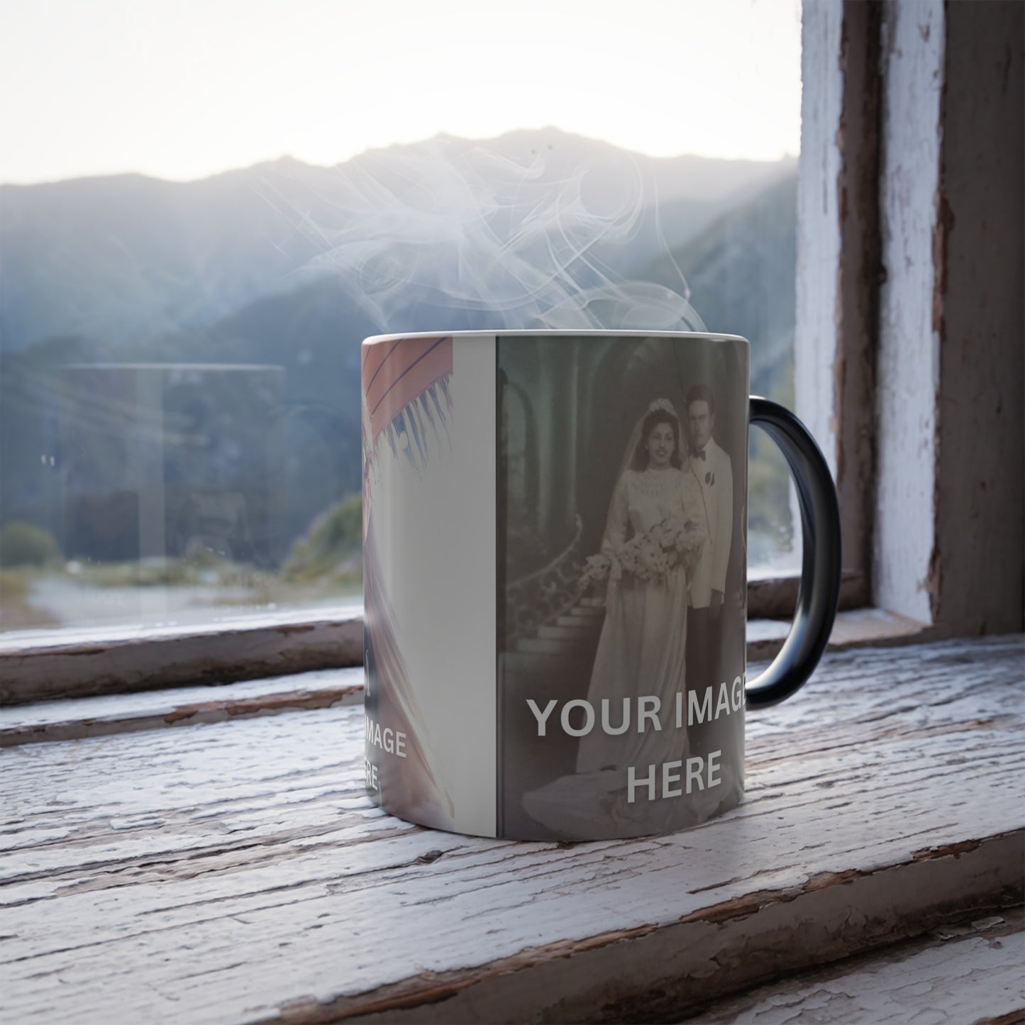 Personalized MAGIC MUG Color Morphing heat activated Cup Coffee Mug