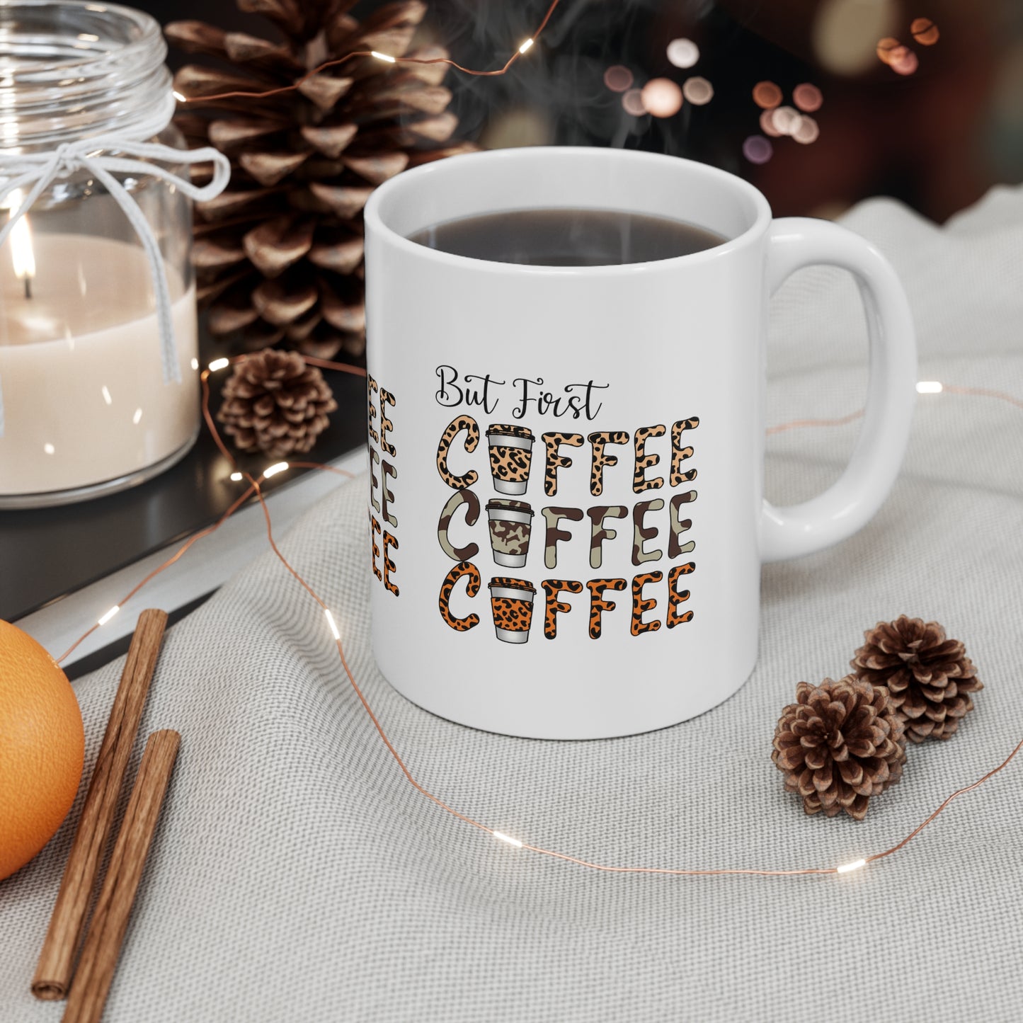 BUT FIRST COFFEE - Coffee Lovers Mug - MUGSCITY - Free Shipping