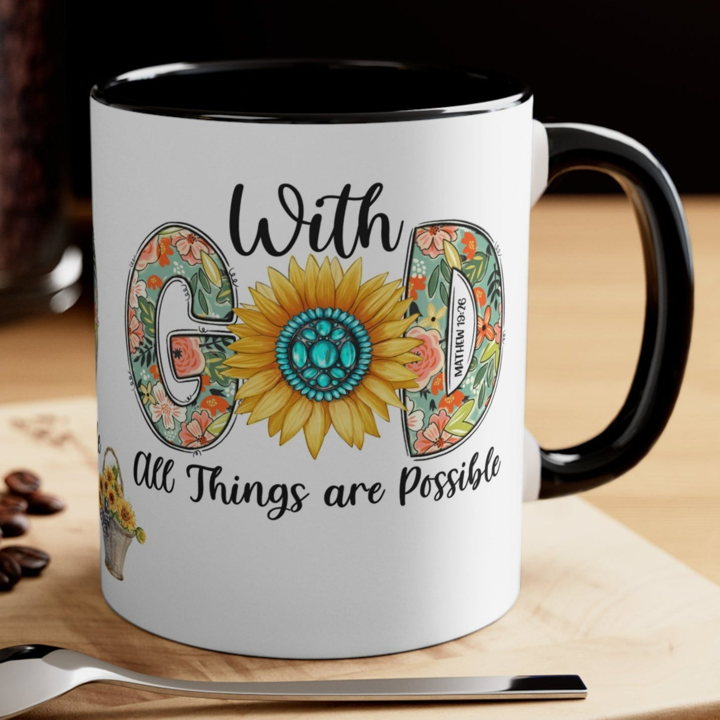 WITH GOD ALL Things Are Possible Mug - MUGSCITY - Free Shipping