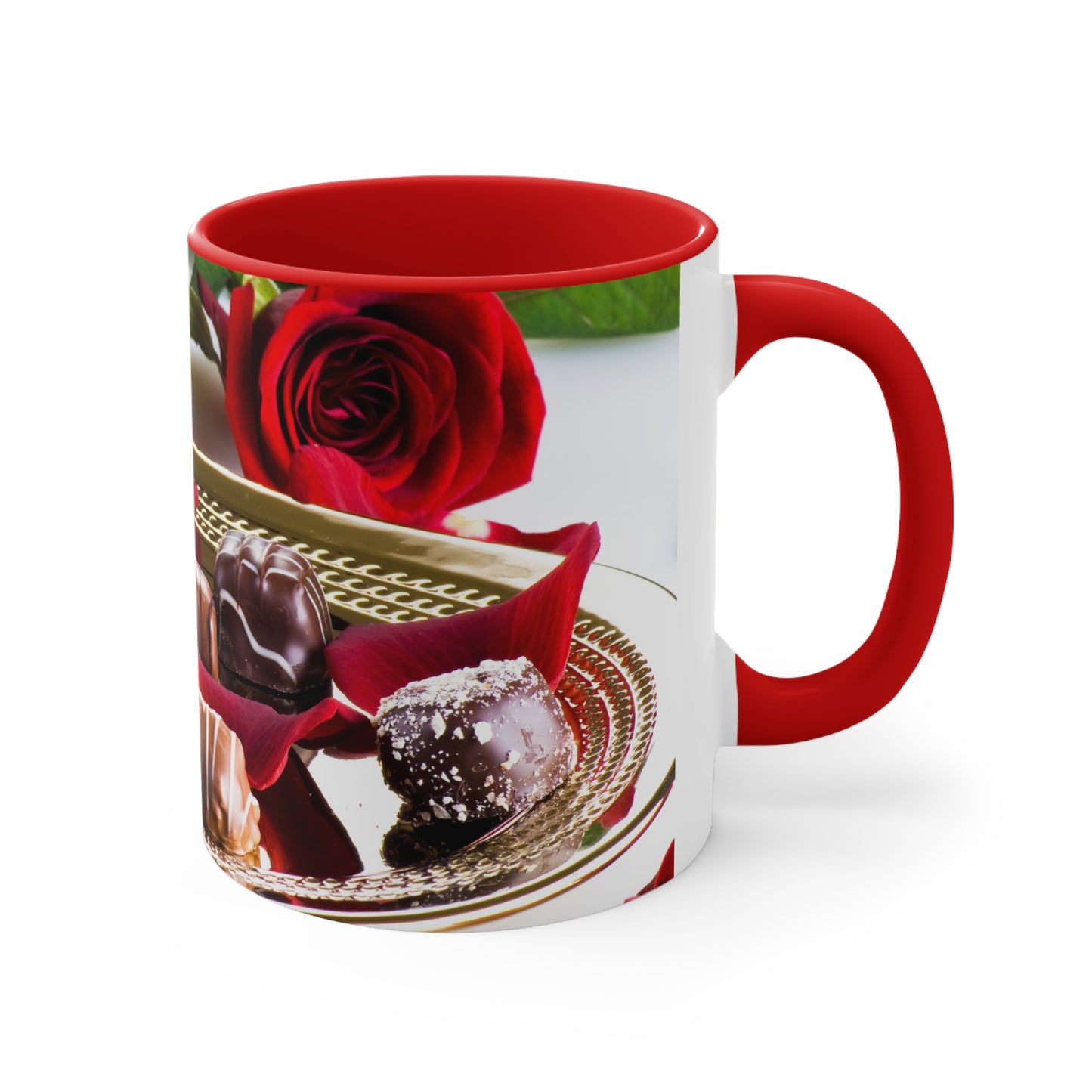 CHOCOLATE AND ROSES MUG - Mugscity - Free Shipping