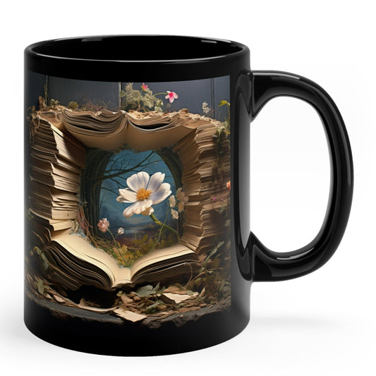 MUGS 3D OPEN BOOK TUNNEL WITH MAGICAL FLOWER | MUGSCITY 23