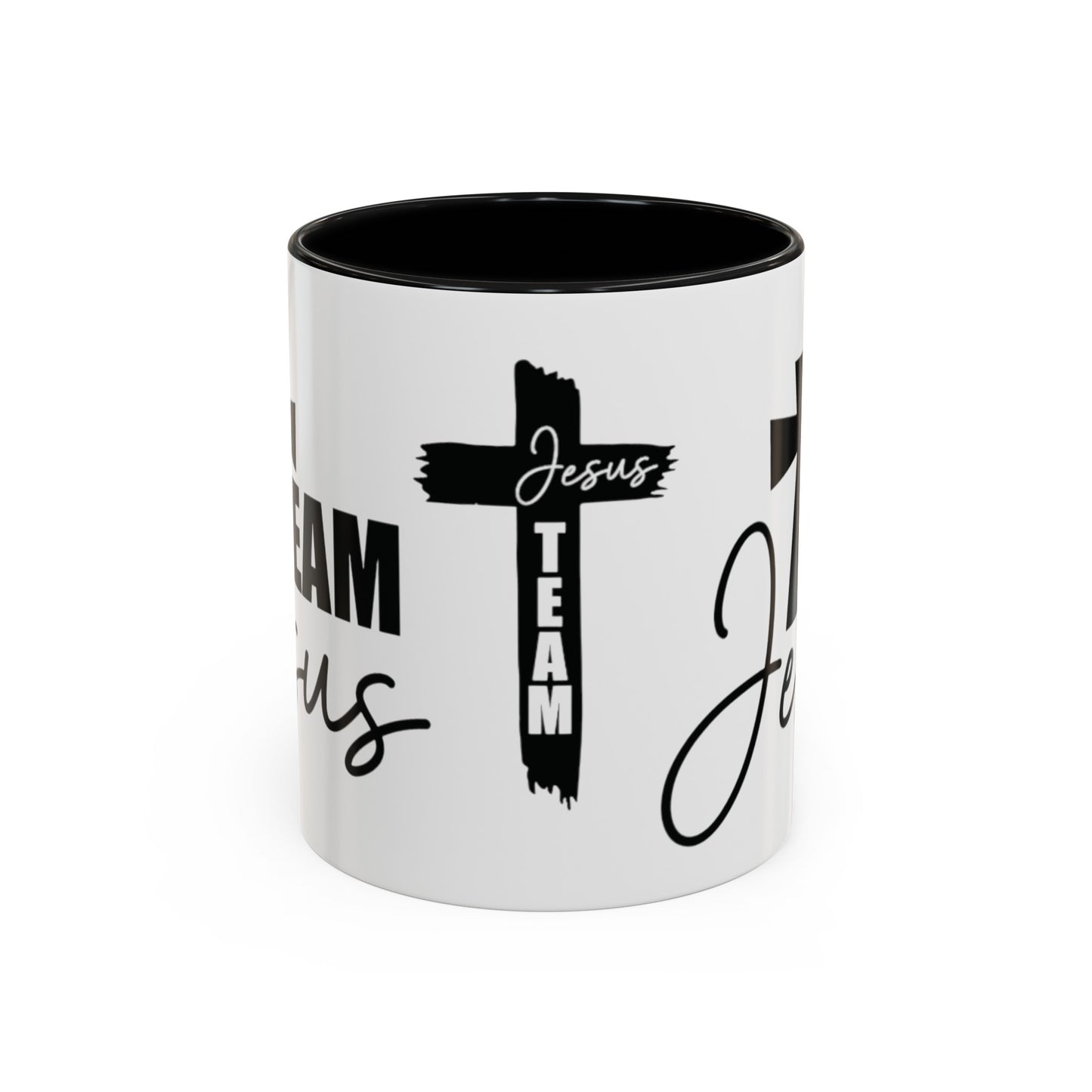 TEAM JESUS Mug 11oz. Coffee Cup - Black, Red, Pink, Light Blue and Navy