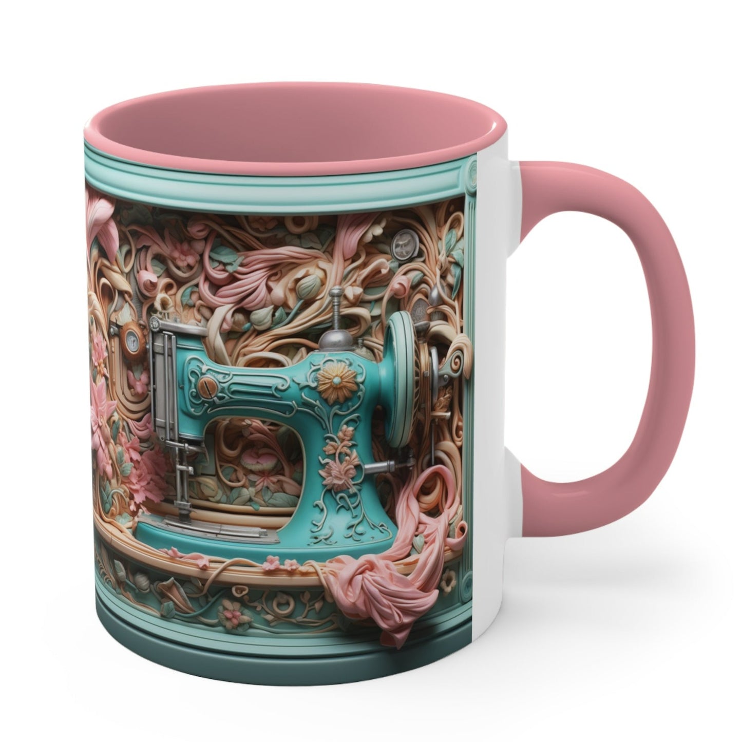 ANTIQUE SEWING MACHINE 3D CUP COFFEE MUG | MUGSCITY23