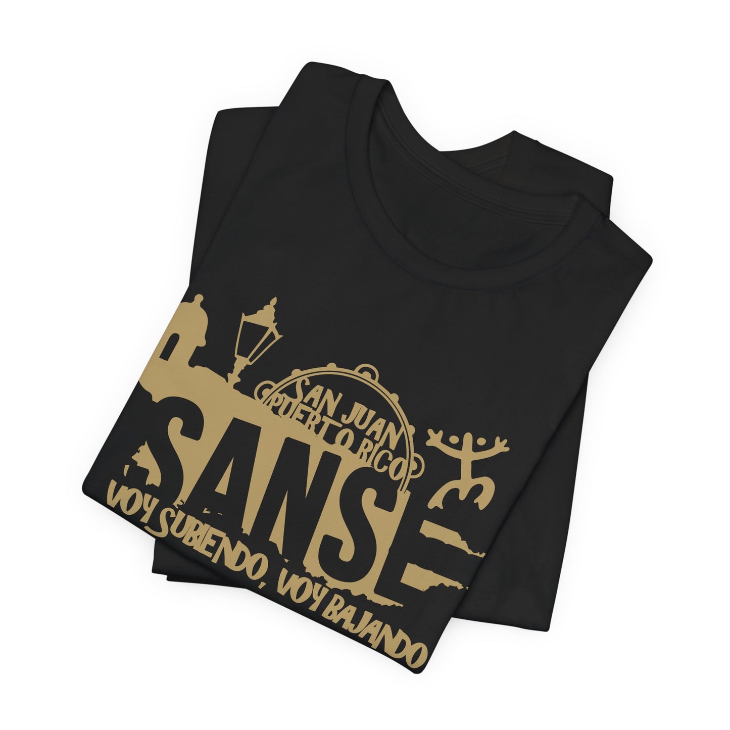 FIESTAS DE LA SANSE UNISEX TEE SHIRT SHIRTS CAMISETAS - FREE SHIPPING - Black and Gold - From XS to 5XL