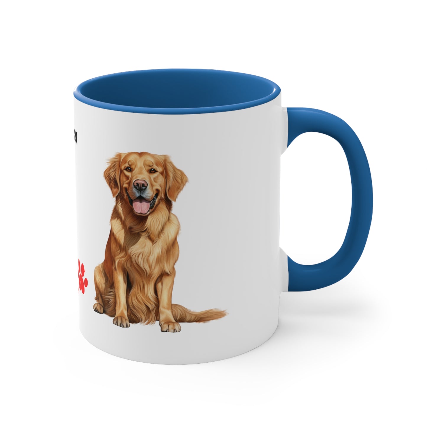 GOLDEN RETRIEVER MUG - Dog Breeds Mugs - Red, Black, Blue and Navy - MUGSCITY - Free Shipping