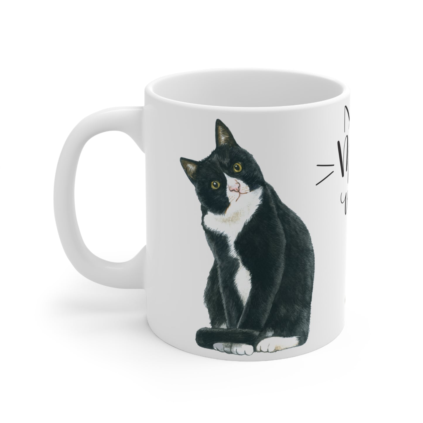 CAT MEOW VIBES MUG - MUGSCITY - Free Shipping