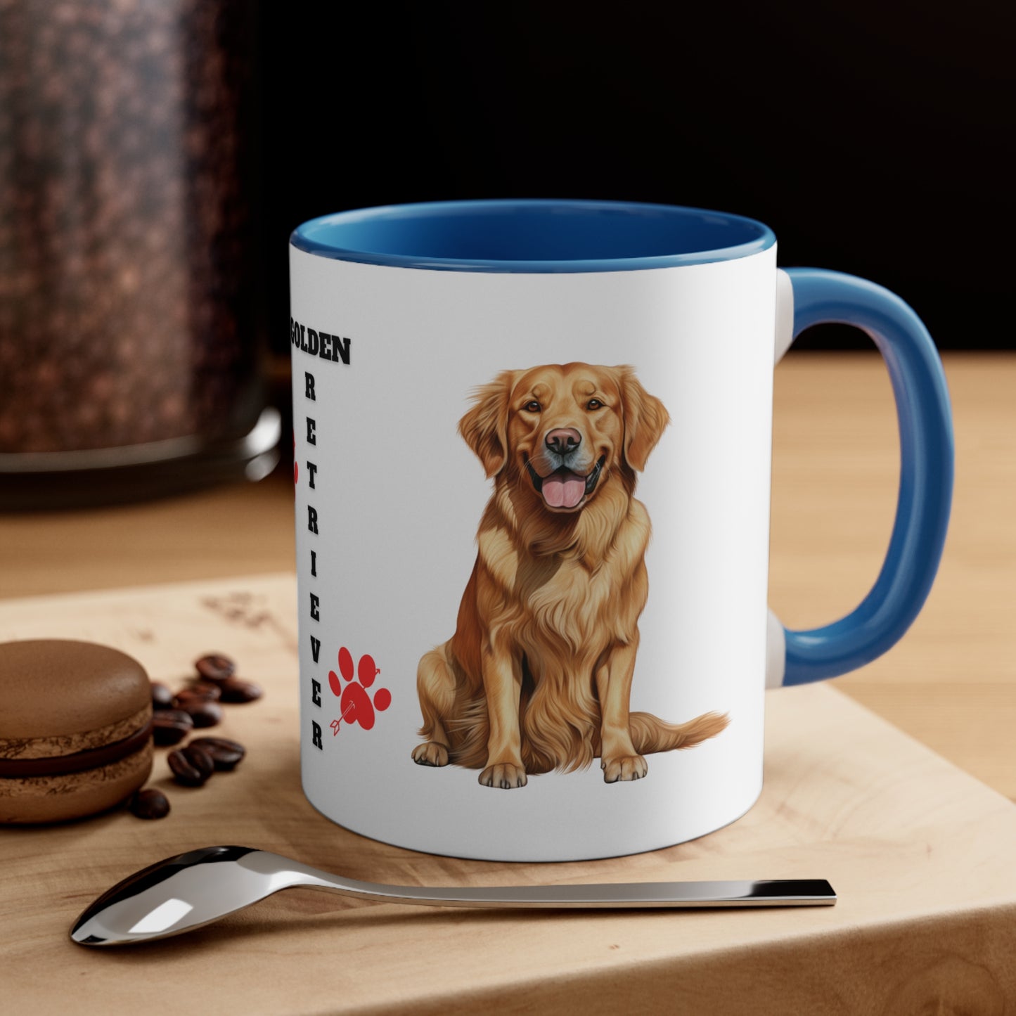 GOLDEN RETRIEVER MUG - Dog Breeds Mugs - Red, Black, Blue and Navy - MUGSCITY - Free Shipping