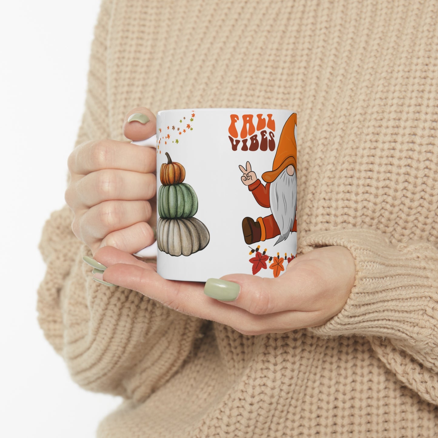 FALL VIBES GNOME MUG - MUGSCITY - Free Shipping