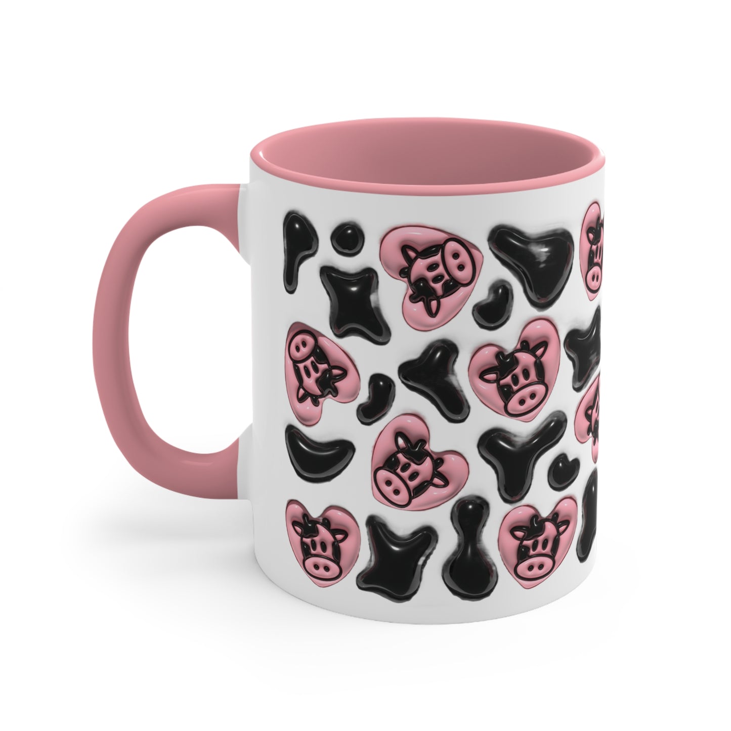 COW LOVERS 3D MUG - Black, Pink - MUGSCITY - Free Shipping