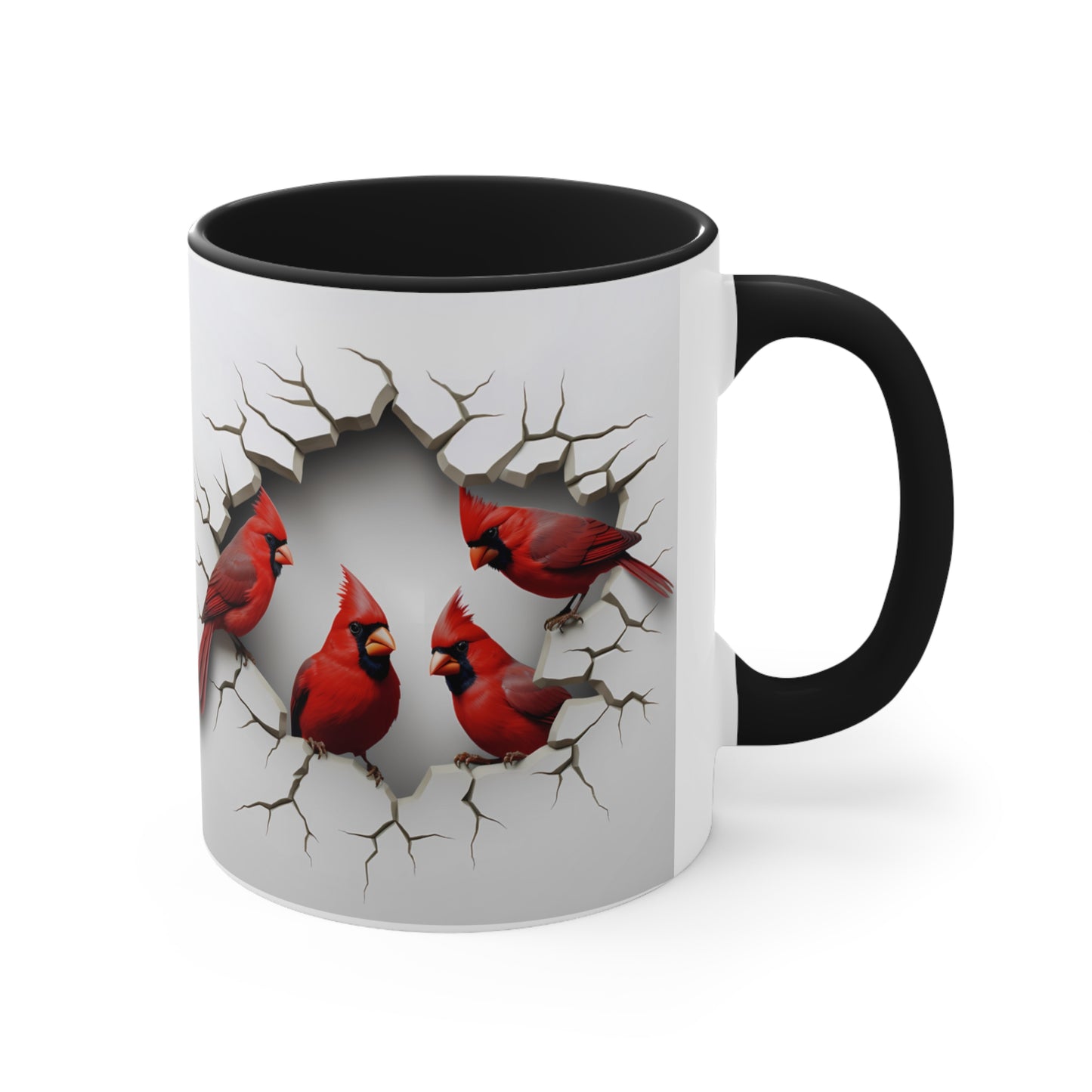 CARDINAL MUG - Cardinals Mugs - Black, Red - Mugscity - Free Shipping