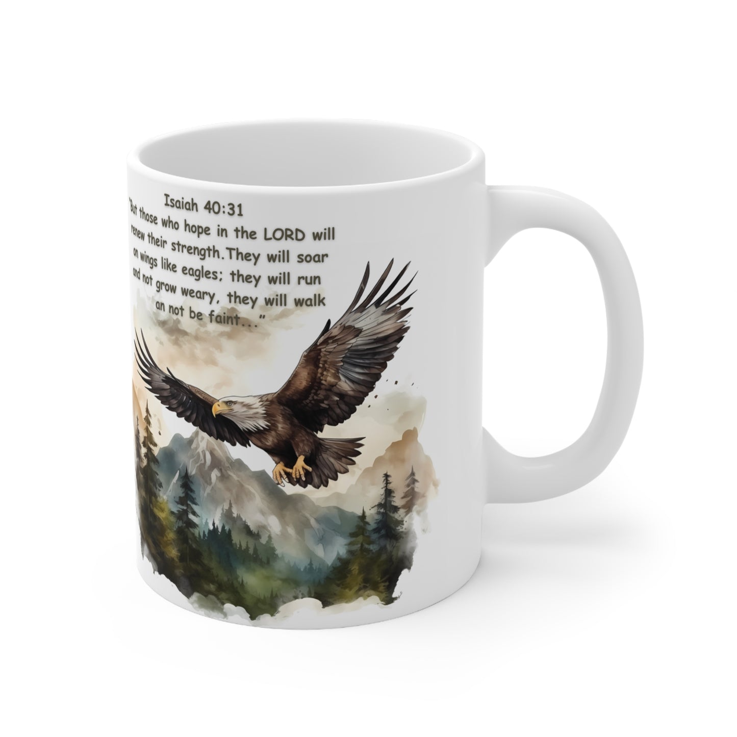 ISAIAH 40:31 MUG - NEW STRENGTHS - MUGSCITY - Free Shipping