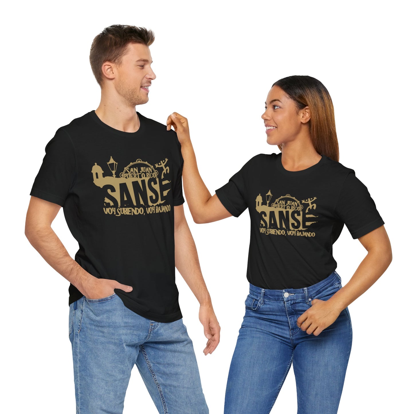 FIESTAS DE LA SANSE UNISEX TEE SHIRT SHIRTS CAMISETAS - FREE SHIPPING - Black and Gold - From XS to 5XL