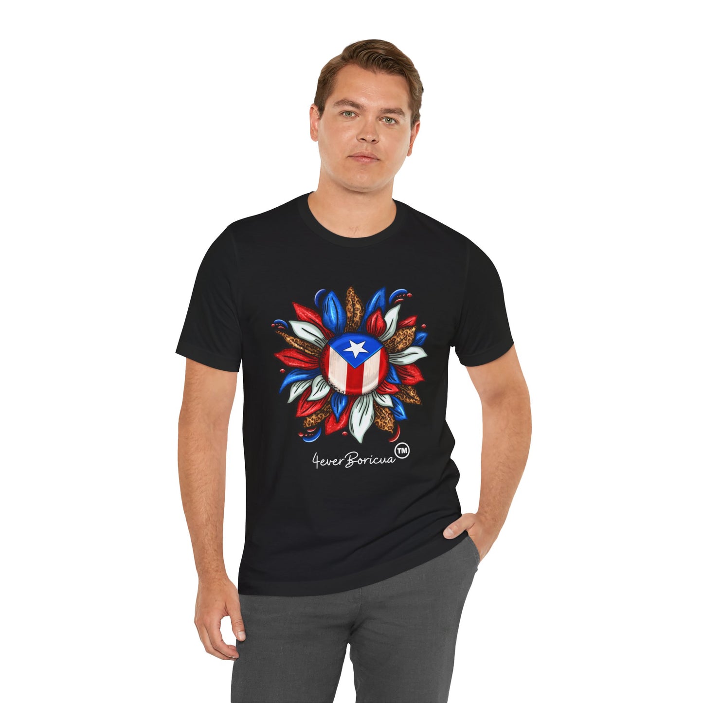 PUERTO RICO BLOOMING FLAG Boricua Unisex Shirt 4everBoricua™️ -Black