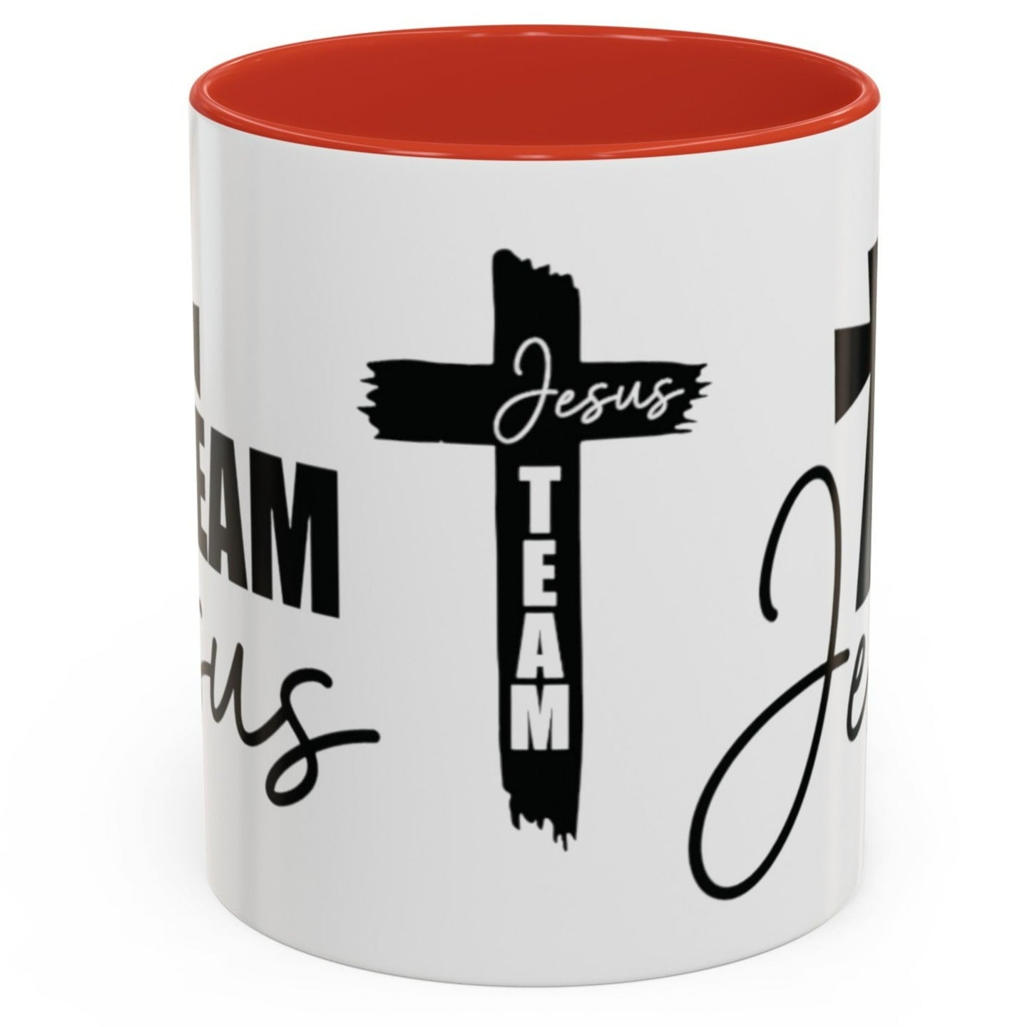 TEAM JESUS Mug 11oz. Coffee Cup - Black, Red, Pink, Light Blue and Navy
