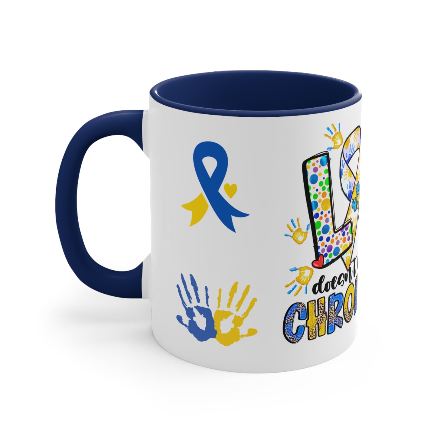 DOWN SYNDROME MUG - Love Doesn't Count Chromosomes - Mugscity - Free Shipping