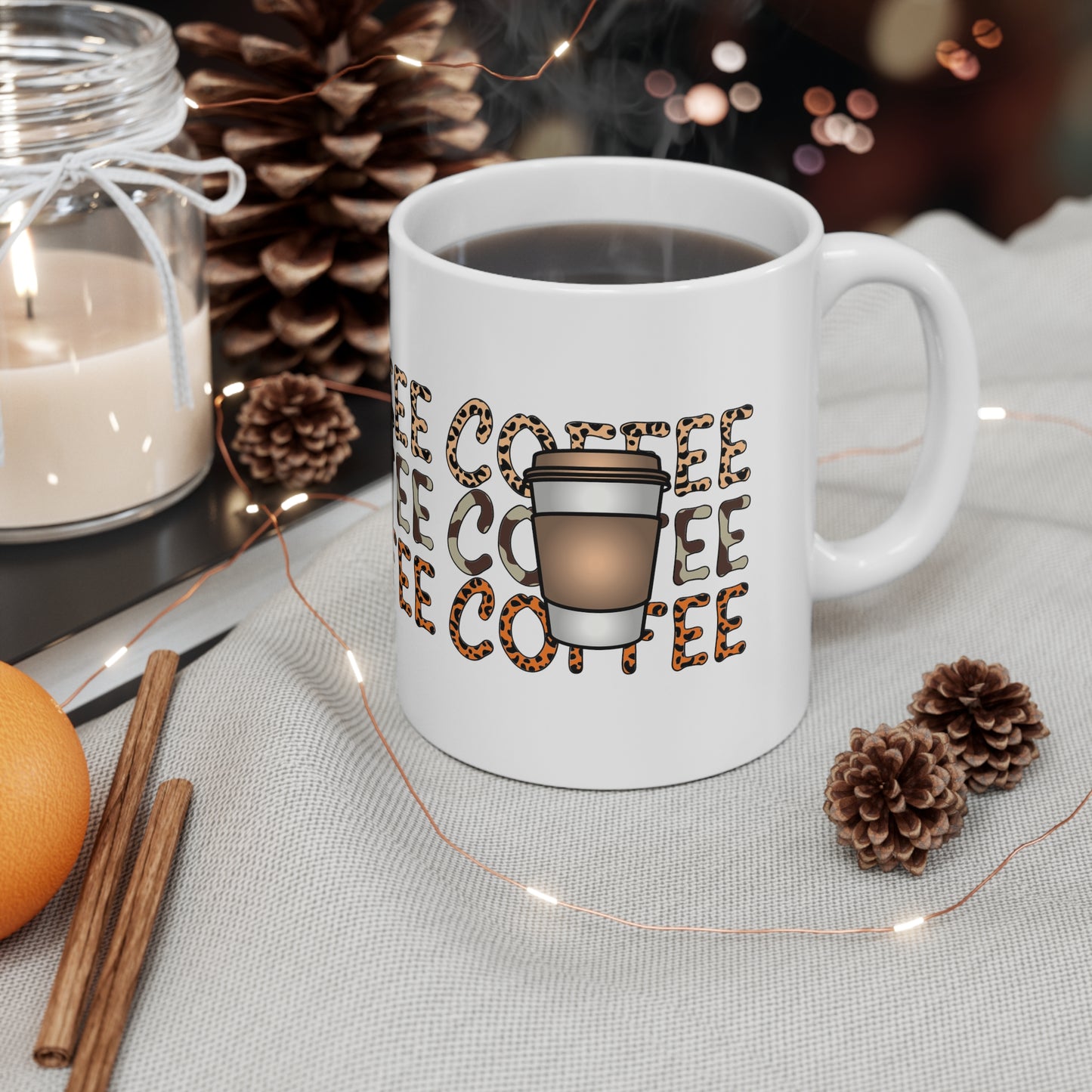 COFFEE COFFEE COFFEE Coffee Lovers Mug - MUGSCITY - Free Shipping