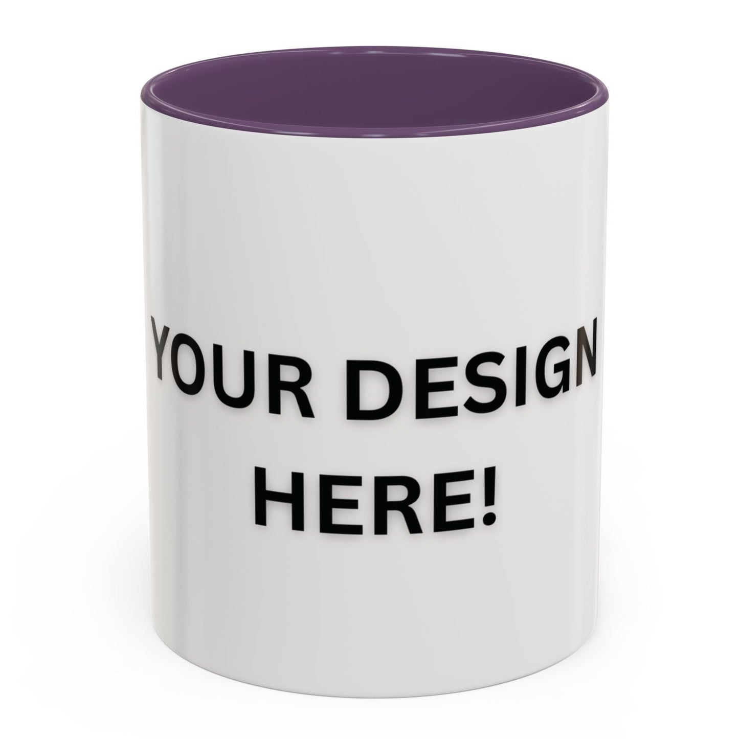 Personalized Different Colors Accent Mug 11oz – Custom Coffee Cup | MUGSCITY23