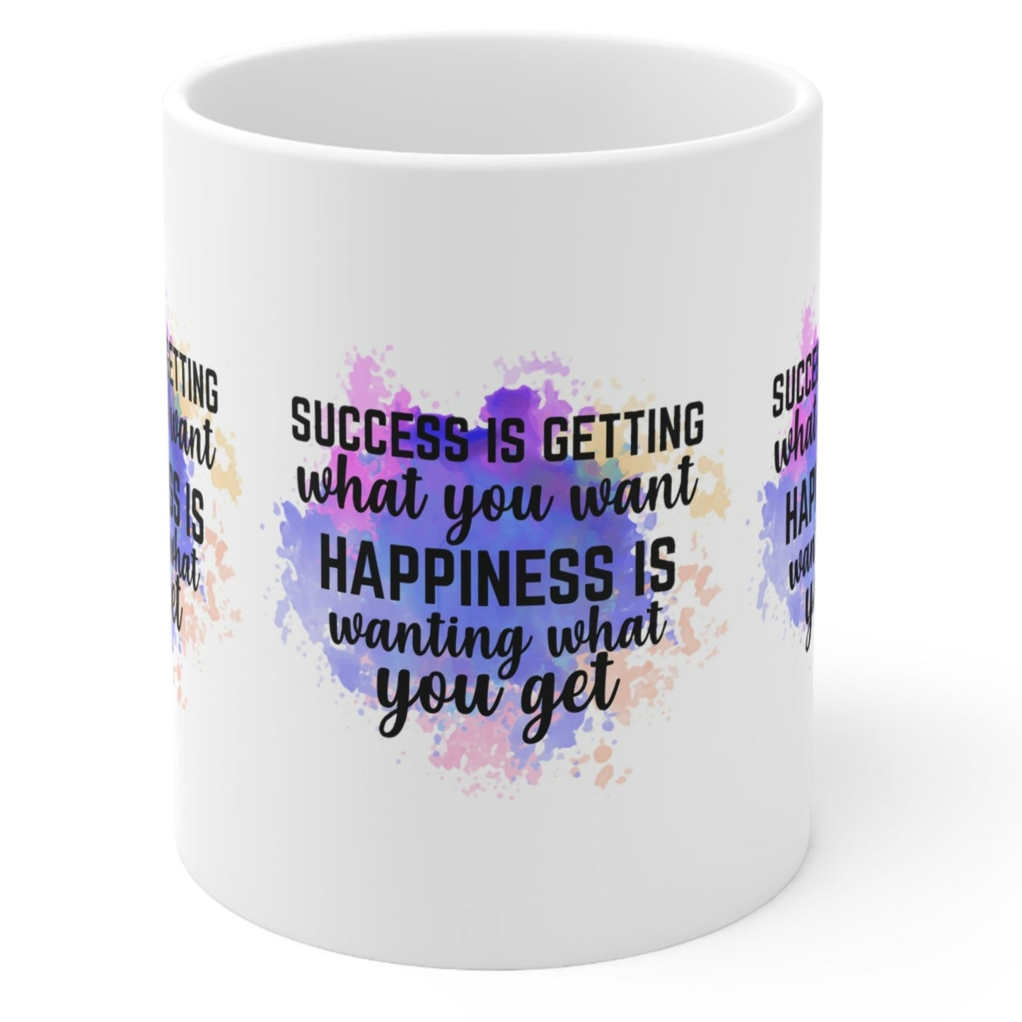 SUCCESS AND HAPPINESS MUG - MOTIVATIONAL QUOTE GIFT | MUGSCITY 23