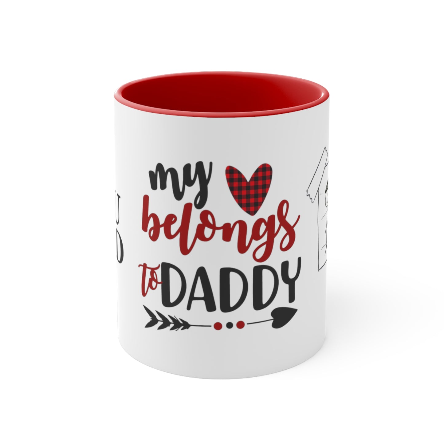 MY HEART Belongs to DAD Mug, Valentine's Day Gifts for Fathers, Father's Day Gifts, Gifts for Dad, Dad Coffee Mugs, Fathers Appreciation Gift